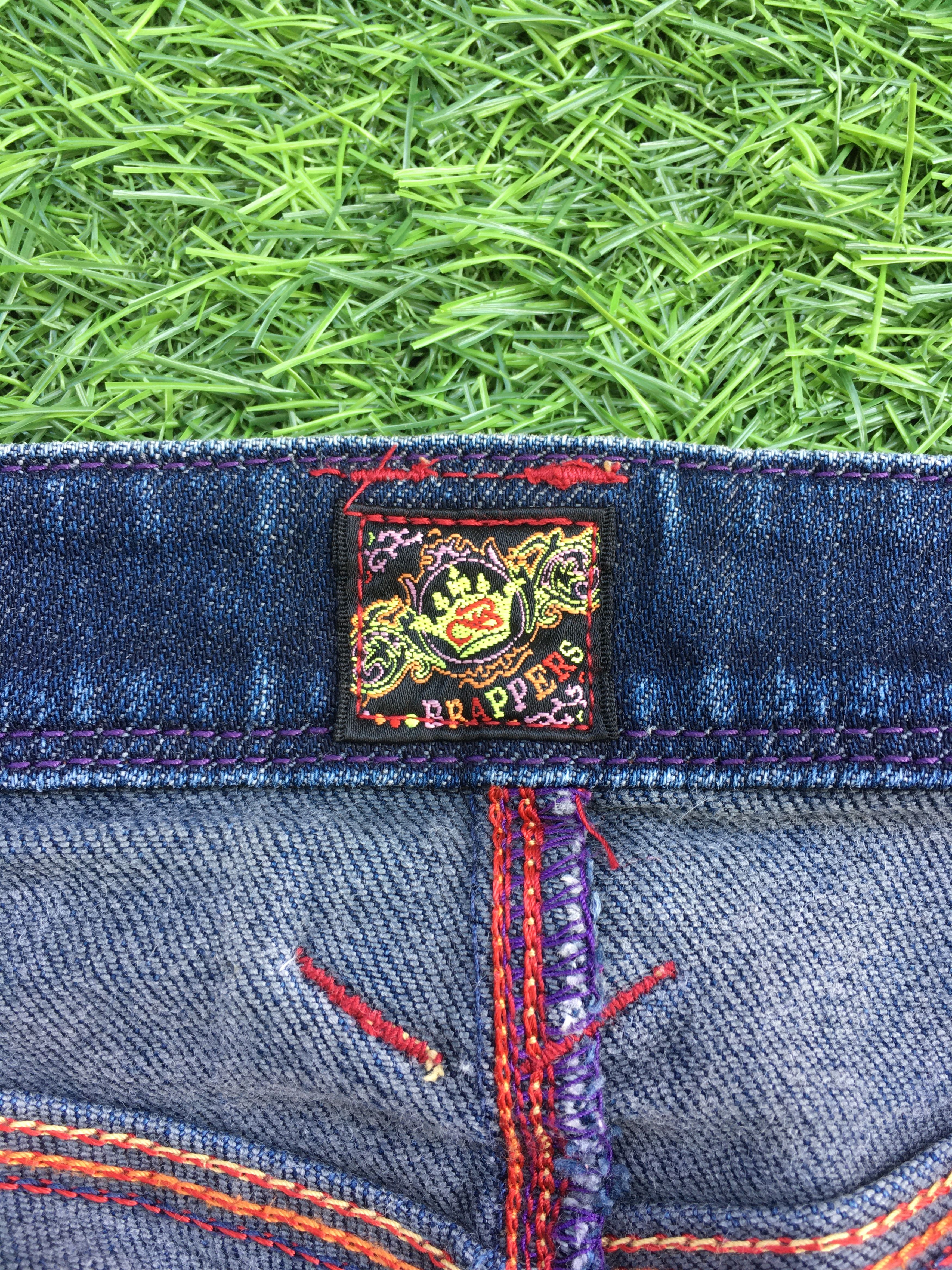 Japanese Brand Y2K Low Rise Distressed Flare Jeans D-1208 Size 26" / US 2 / IT 38 - 11 Thumbnail