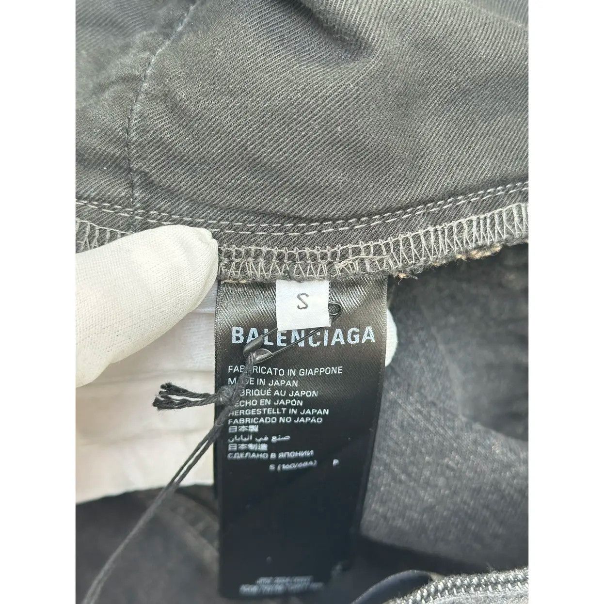 Balenciaga Balenciaga Summer24 50/50 Denim Baggy Flare Pant Size US 30 / EU 46 - 9 Thumbnail