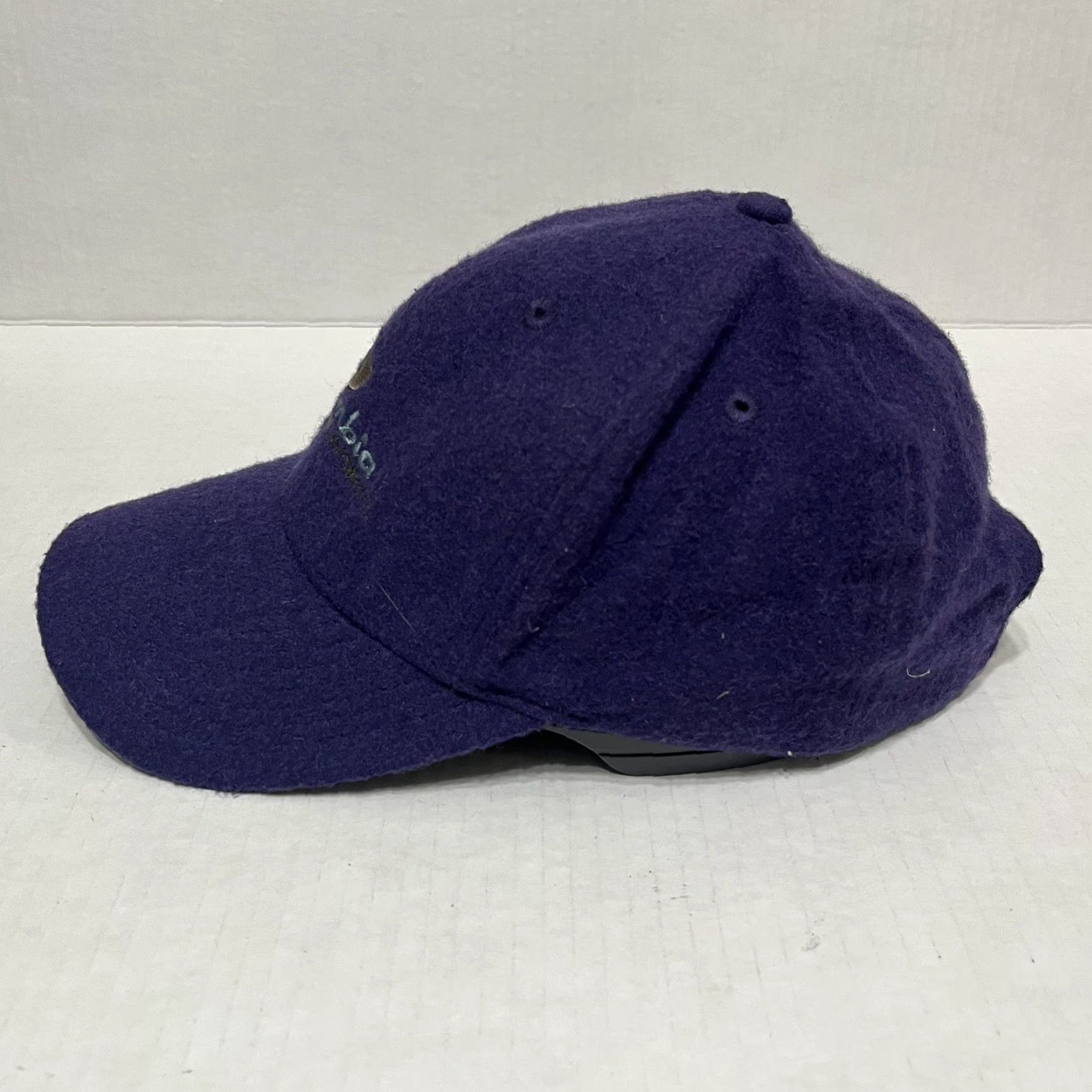 Etro VINTAGE Columbia Sportswear Hat Cap Strap Back Purple Retro Wool Embroidered Size ONE SIZE - 4 Thumbnail