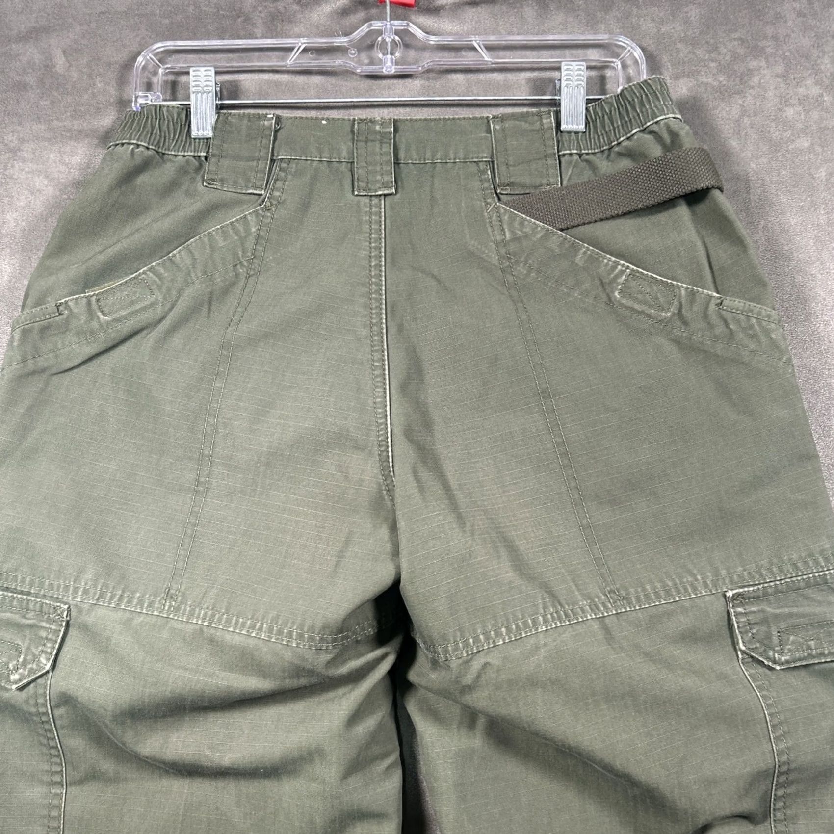 Vintage 5.11 Tactical Pants Mens 30x34 (Fits 30x32) Khaki Ripstop Cargo Flat Front Stretch Reinforced Knee Pockets Outdoor Army Classic 74273 Taclite Pro Size US 30 / EU 46 - 6 Thumbnail