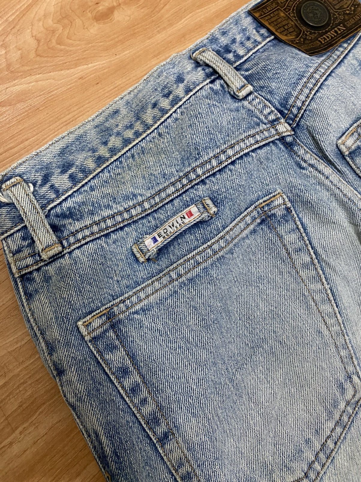 Edwin × Vintage Vintage edwin 5 pocket nouveau distressed denim Size US 30 / EU 46 - 9 Thumbnail