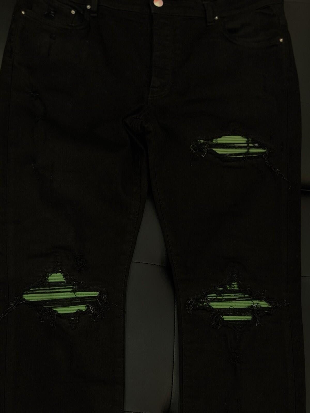 Amiri Size 36 - Amiri Black Green Jeans 100% Authentic Size US 36 / EU 52 - 2 Thumbnail