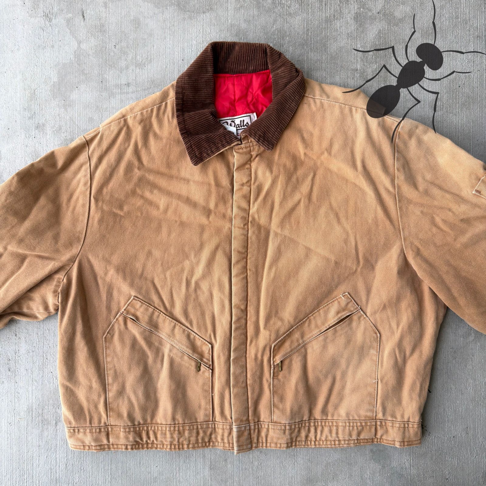 Vintage × Walls Walls Brown cropped Detroit style work wear jacket Size US XXL / EU 58 / 5 - 3 Thumbnail
