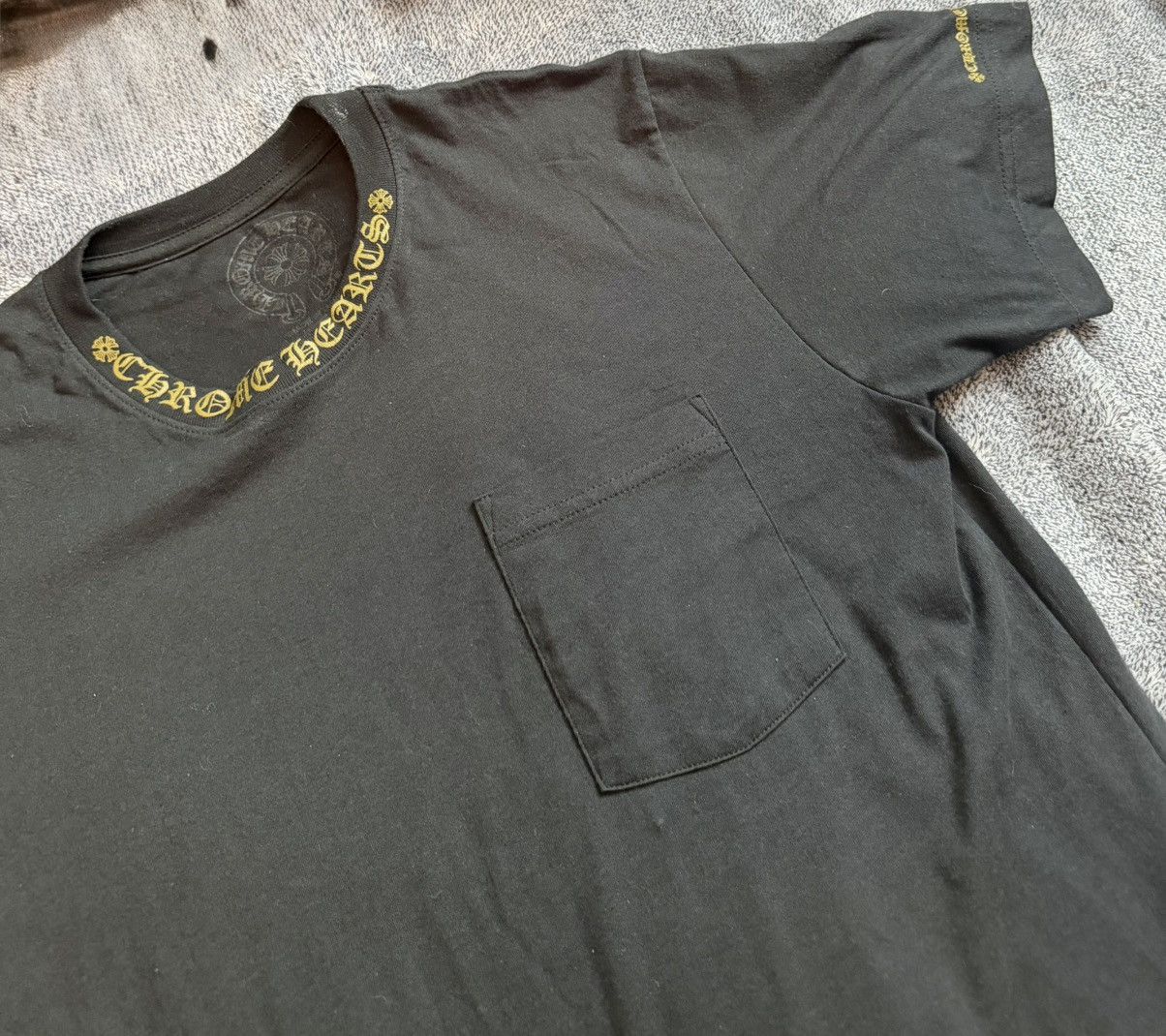 Chrome Hearts Chrome Hearts Neck Logo SS Pocket Crewneck Tee Black Size M Size US M / EU 48-50 / 2 - 4 Thumbnail