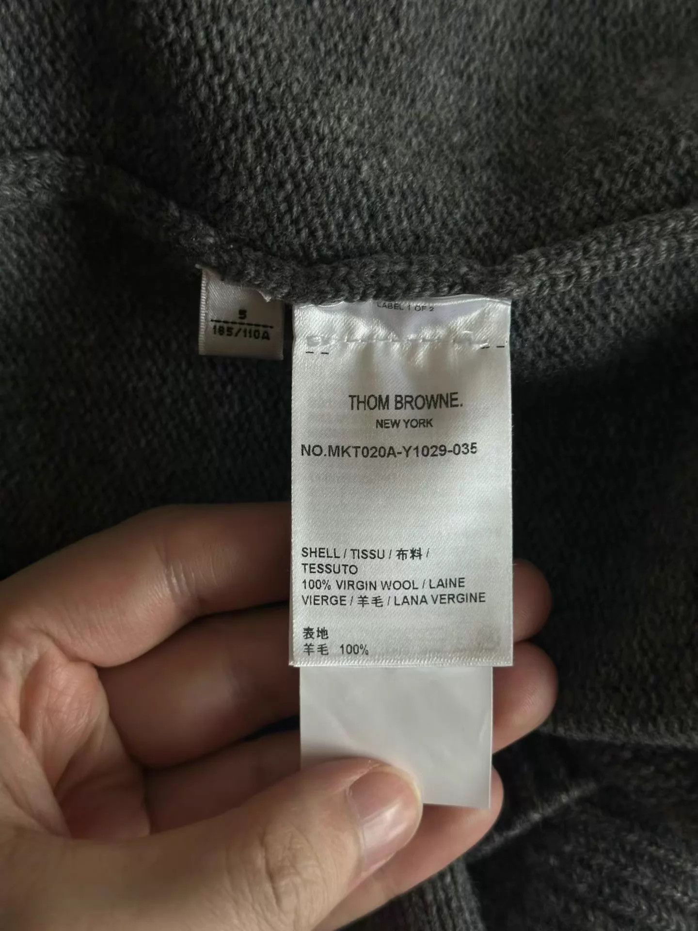 Thom Browne Thom Browne Embroidered Wool Zip-Up Hoodie 5 Size US XXL / EU 58 / 5 - 4 Thumbnail