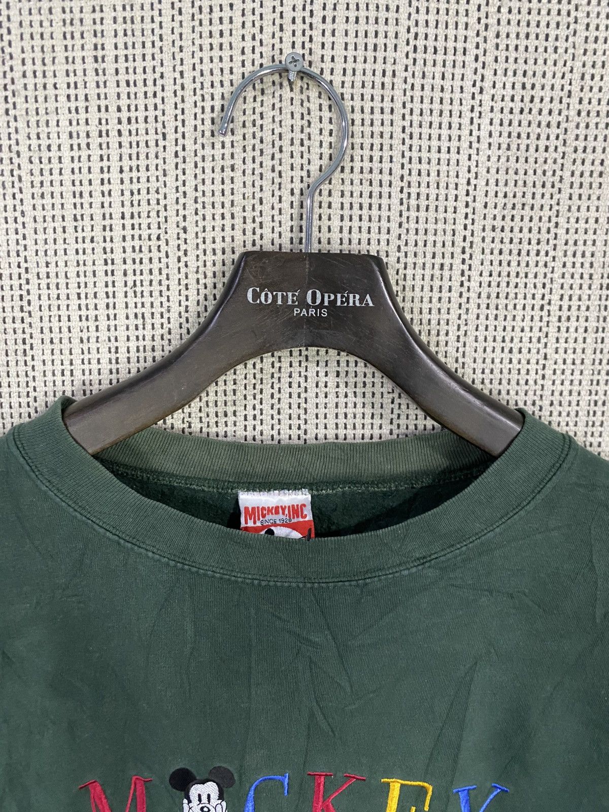 Mickey Inc Vintage 90s mickey inc sweatshirt spellout emboidery Size US L / EU 52-54 / 3 - 5 Thumbnail