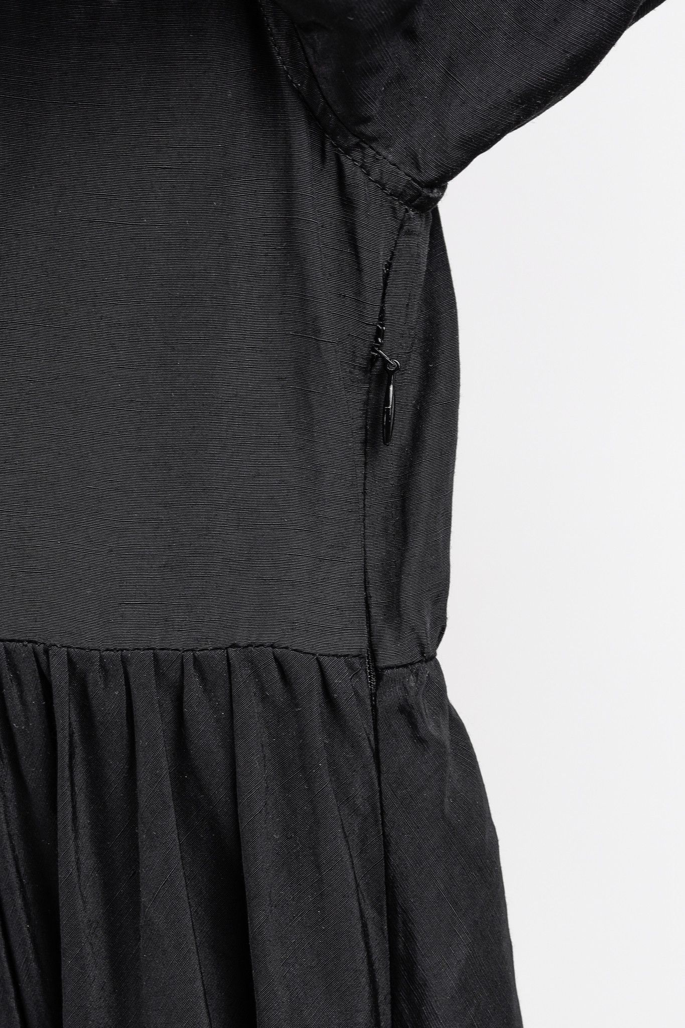 Jil Sander Jil Sander 2020 Black Linen Washi Paper Trim Maxi Dress Size L / US 10 / IT 46 - 8 Thumbnail