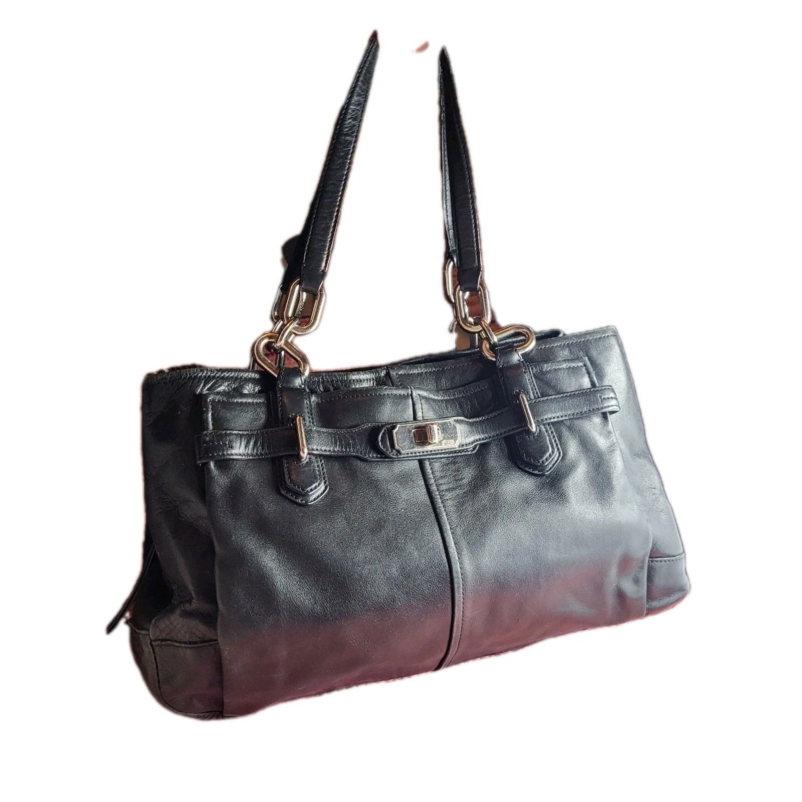 Coach Coach Handbag CHELSEA- JAYDEN BLACK LEATHER MSRP $380.00 Size ONE SIZE - 1 Thumbnail