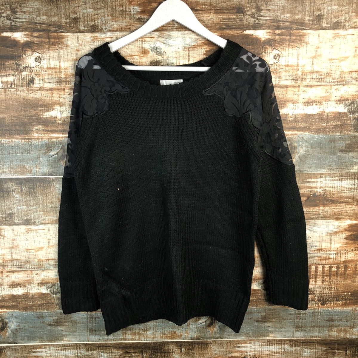 Homespun Knitwear × Japanese Brand × Vintage Philler Black vintage Knitwear #A1295 Size L / US 10 / IT 46 - 3 Thumbnail