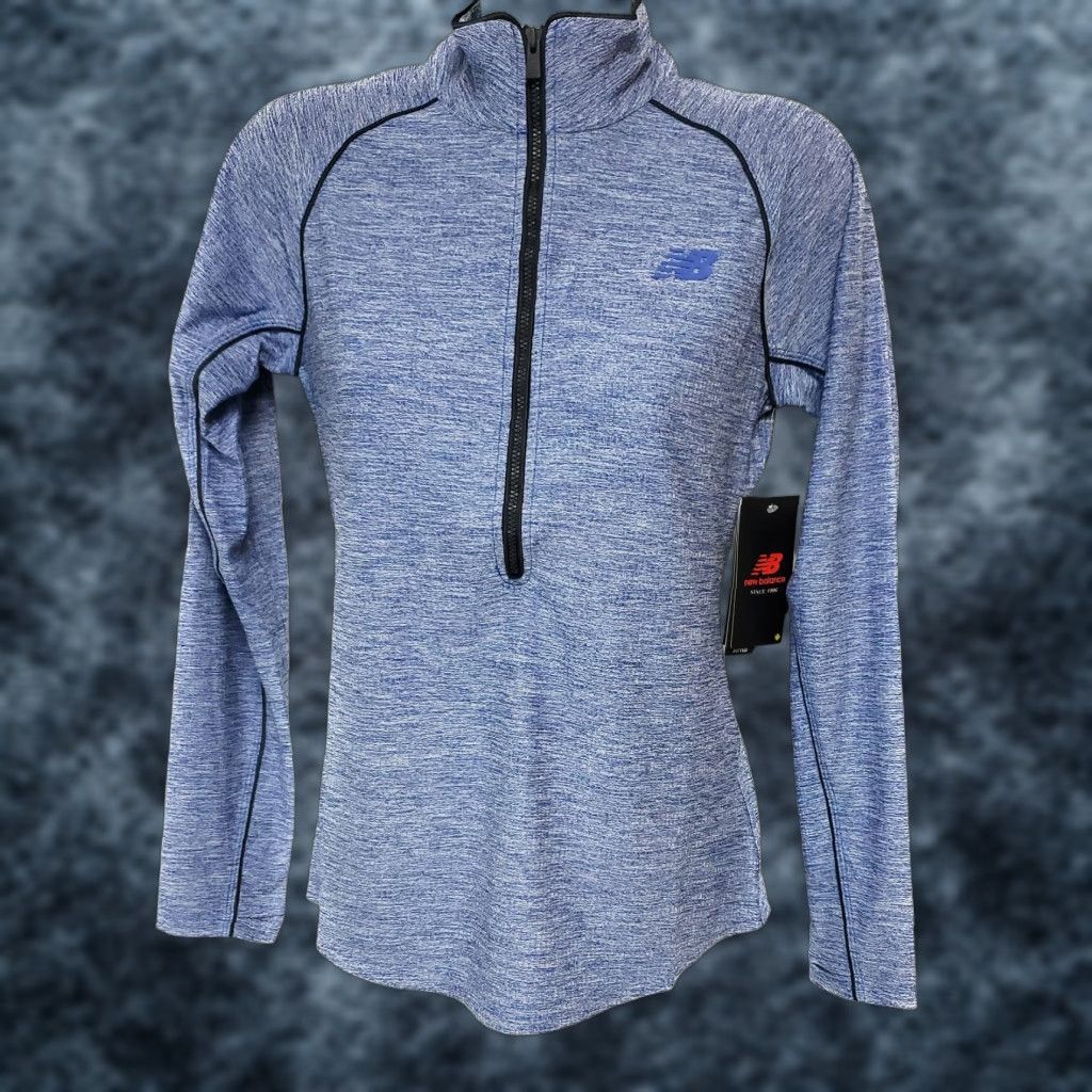 New Balance New Balance Shirt Womens Size S Purple Grey 1/2 Zip Fitted Transform WT01137 Size S / US 4 / IT 40 - 1 Thumbnail