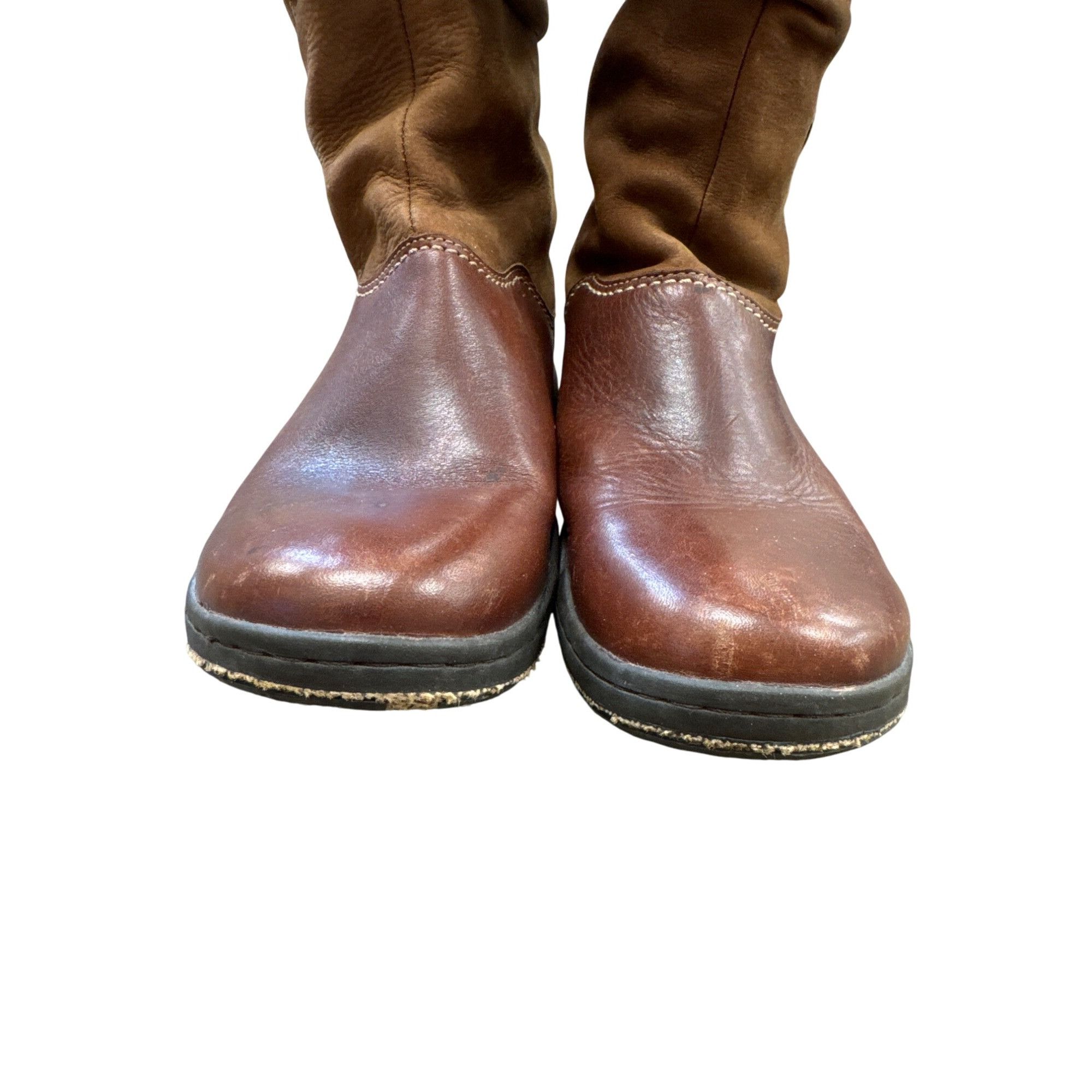 Hush Puppies Hush Puppies Womens Brown Leather Mid-Calf Winter Boots 6M S Size US 6 / IT 36 - 5 Thumbnail