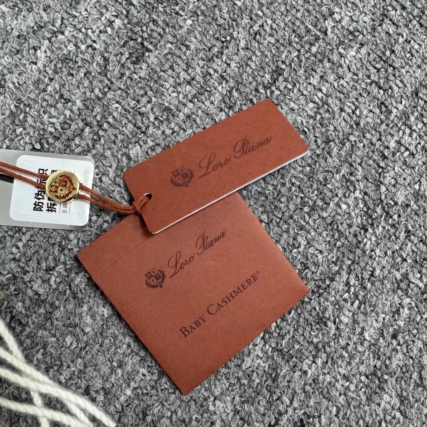 Loro Piana Loro Piana double two-tone cashmere fringe scarf Size ONE SIZE - 4 Thumbnail
