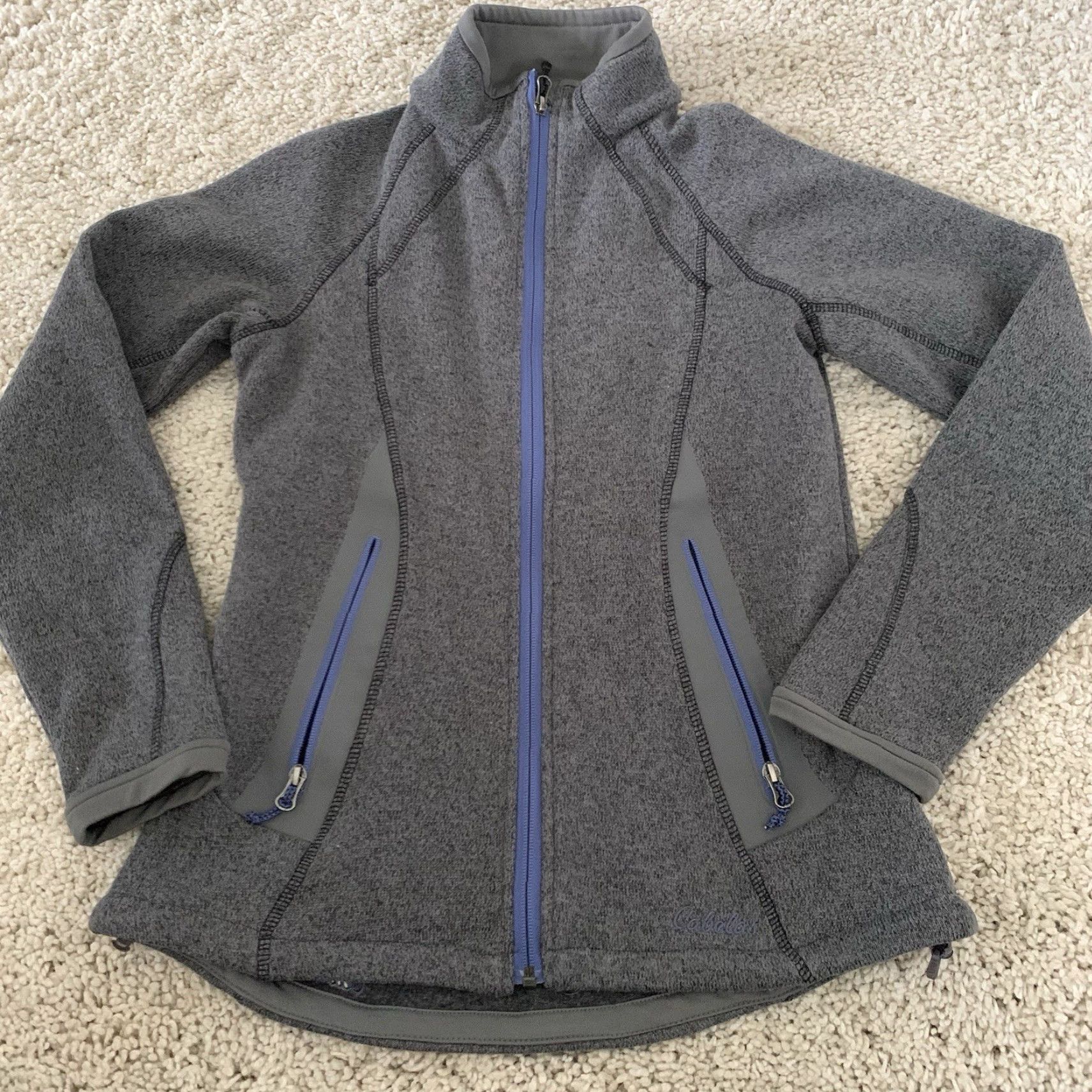 Vintage Cabela's Jacket Womens Small Gray Fleece Lined Zip Pockets Outdoor All Seasons Regular Fit Shirt/Coat Size S / US 4 / IT 40 - 6 Thumbnail