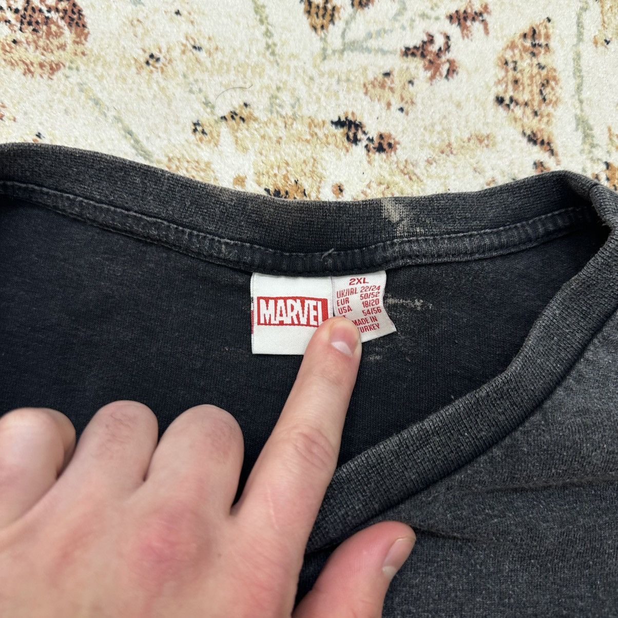 Marvel Comics × Vintage Vintage Marvel T-shirts Big Logo Grunge Style Y2K 00s Size US XXL / EU 58 / 5 - 7 Thumbnail
