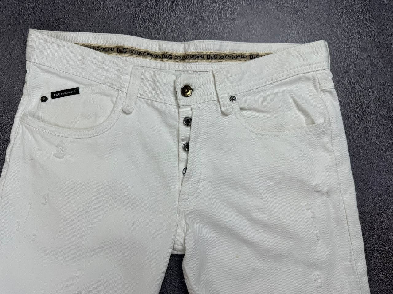 Dolce & Gabbana Vintage Dolce&Gabbana White Jeans Denim Size 34" / US 12 / IT 48 - 13 Thumbnail