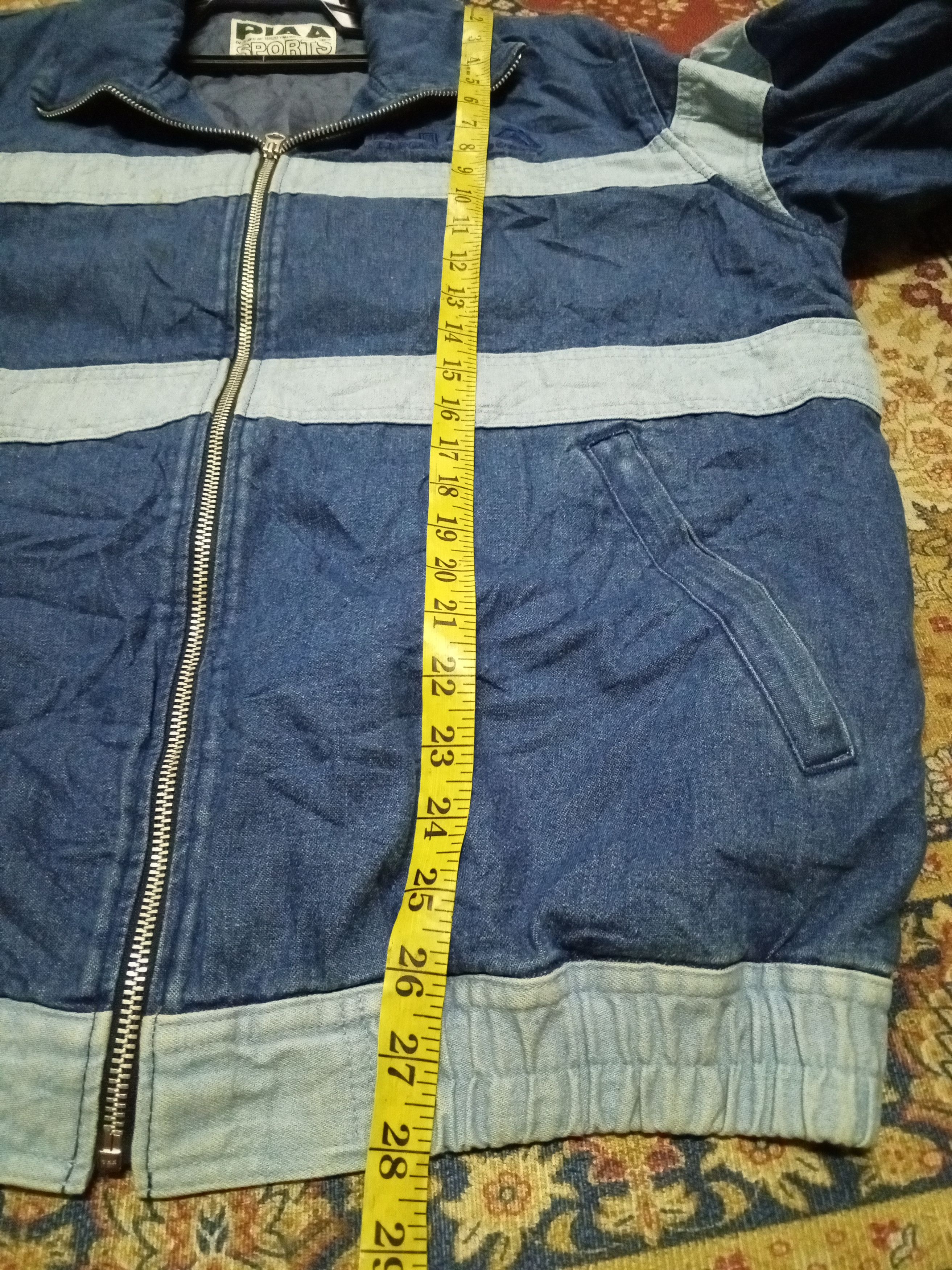 Vintage PIAA SPORT DENIM ZIPPER JACKET RARE Size US XL / EU 56 / 4 - 11 Thumbnail