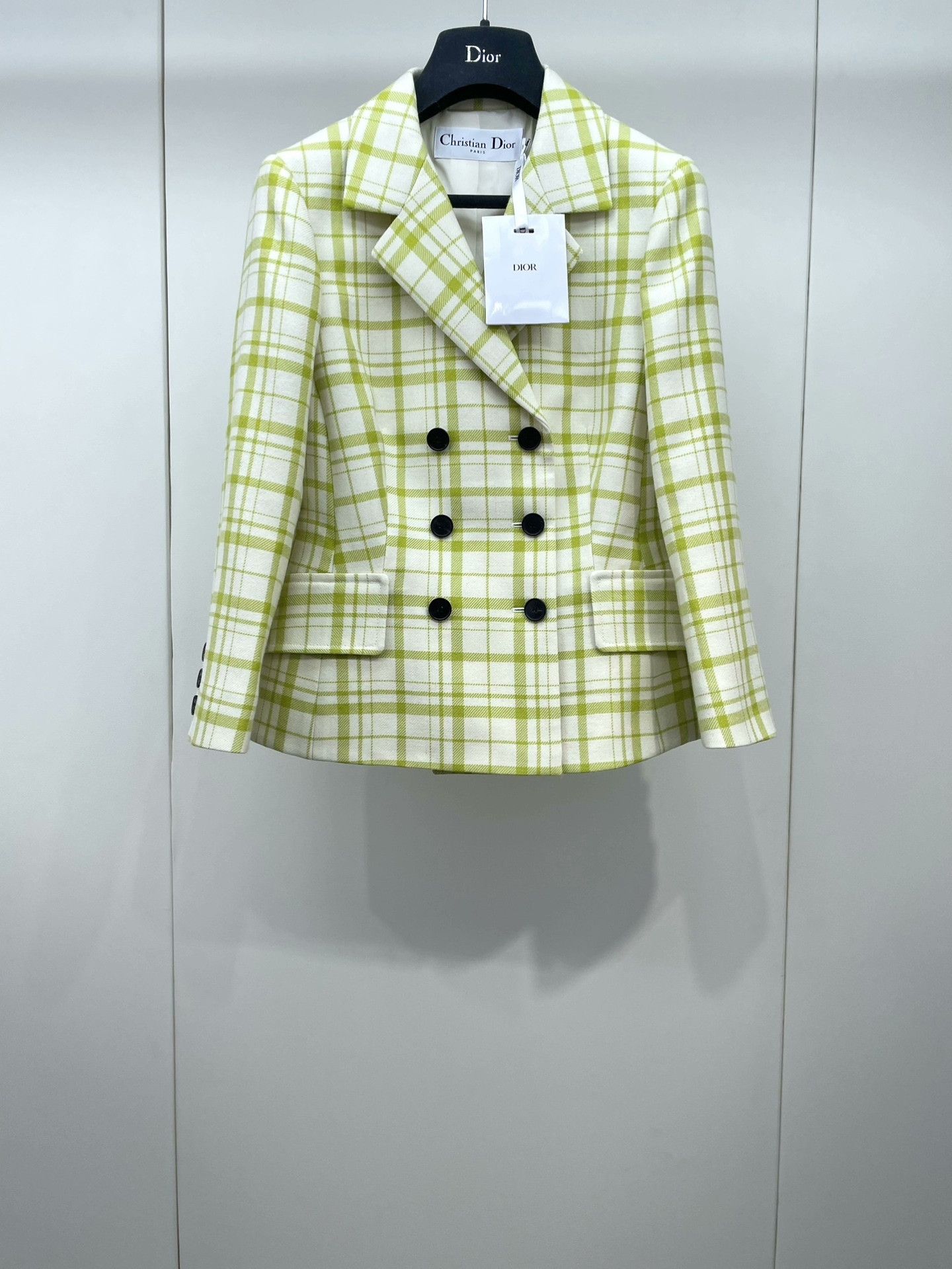 Dior Dior 2021 Fall Green Plaid Blazer Size XXS / US 00 / IT 34 - 1 Thumbnail