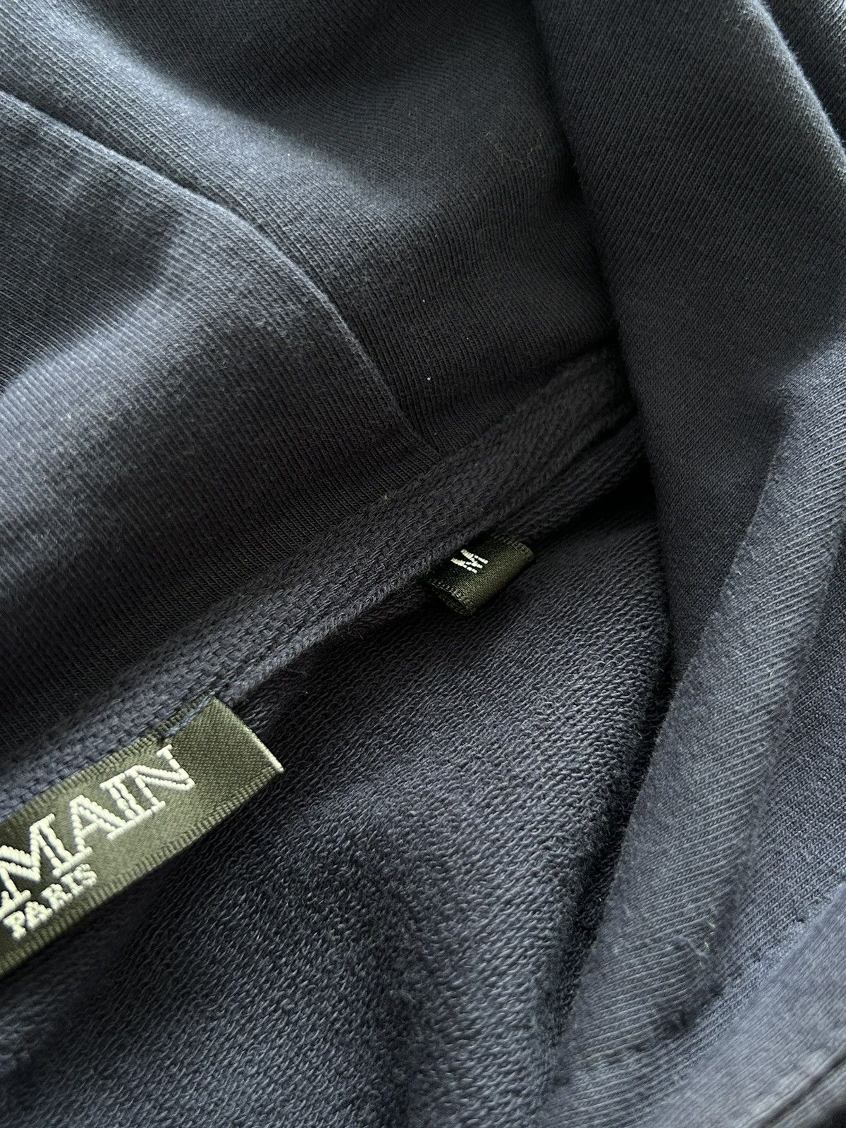 Balmain Balmain Paris Big Logo Hoodie Side Zip Size M Size US M / EU 48-50 / 2 - 13 Thumbnail