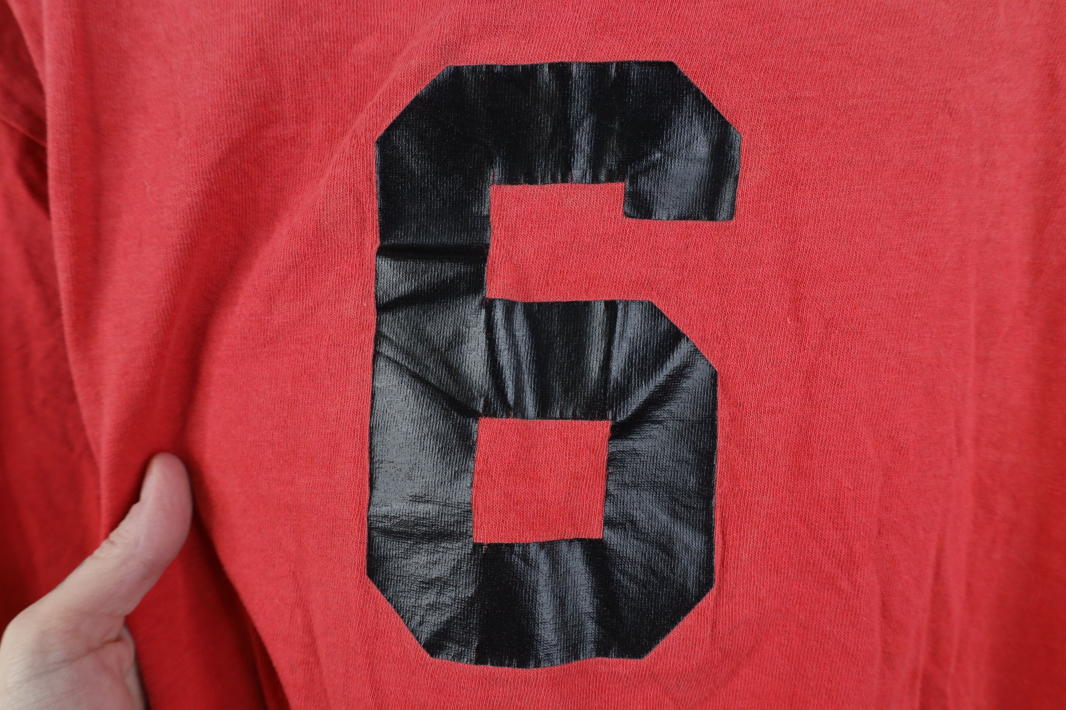 Nike Vintage 80s 90s Nike Spell Out Sun Faded T-Shirt Red USA Size US L / EU 52-54 / 3 - 12 Thumbnail