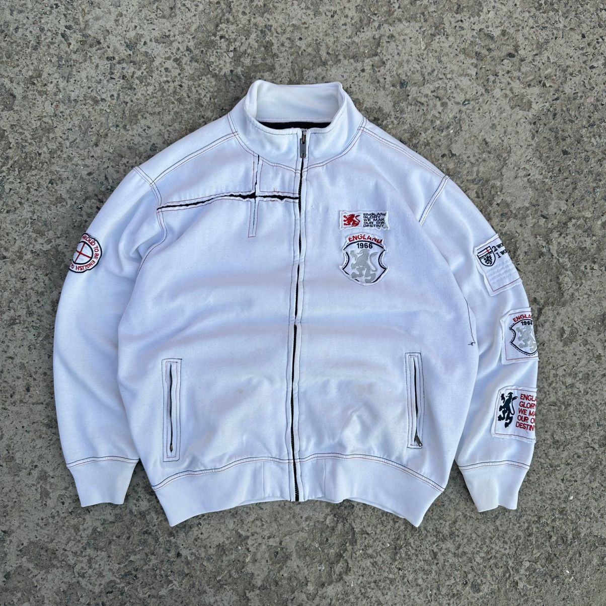 New England Outerwear Vintage Japanese Style Zip Bomber England Y2K 00s USA Size US XXL / EU 58 / 5 - 1 Thumbnail