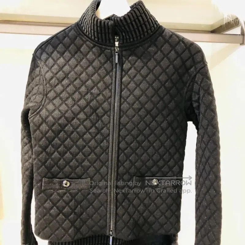 Chanel Chanel Black Quilted Women's Jacket and Skirt Set . Size S / US 4 / IT 40 - 3 Thumbnail