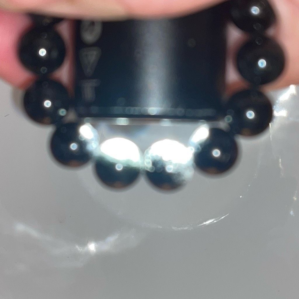 Other Black tourmaline in quartz 8mm stretch bracelet Crystal 7 inches ONE NEW Size ONE SIZE - 10 Thumbnail
