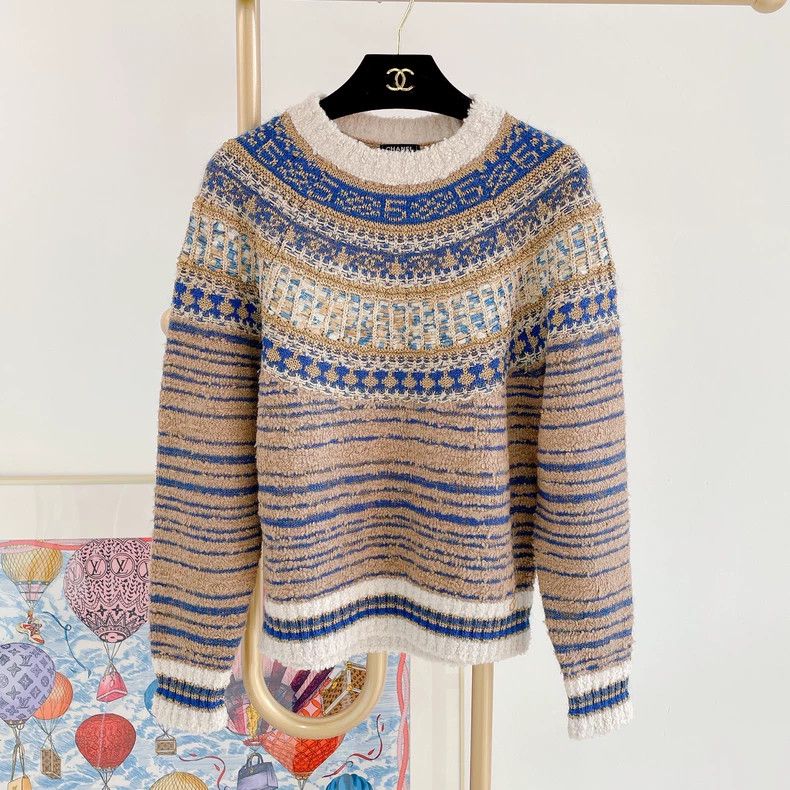 Chanel Chanel Letter embroidery Byzantine style knitted long sleev Size XS / US 0-2 / IT 36-38 - 1 Thumbnail