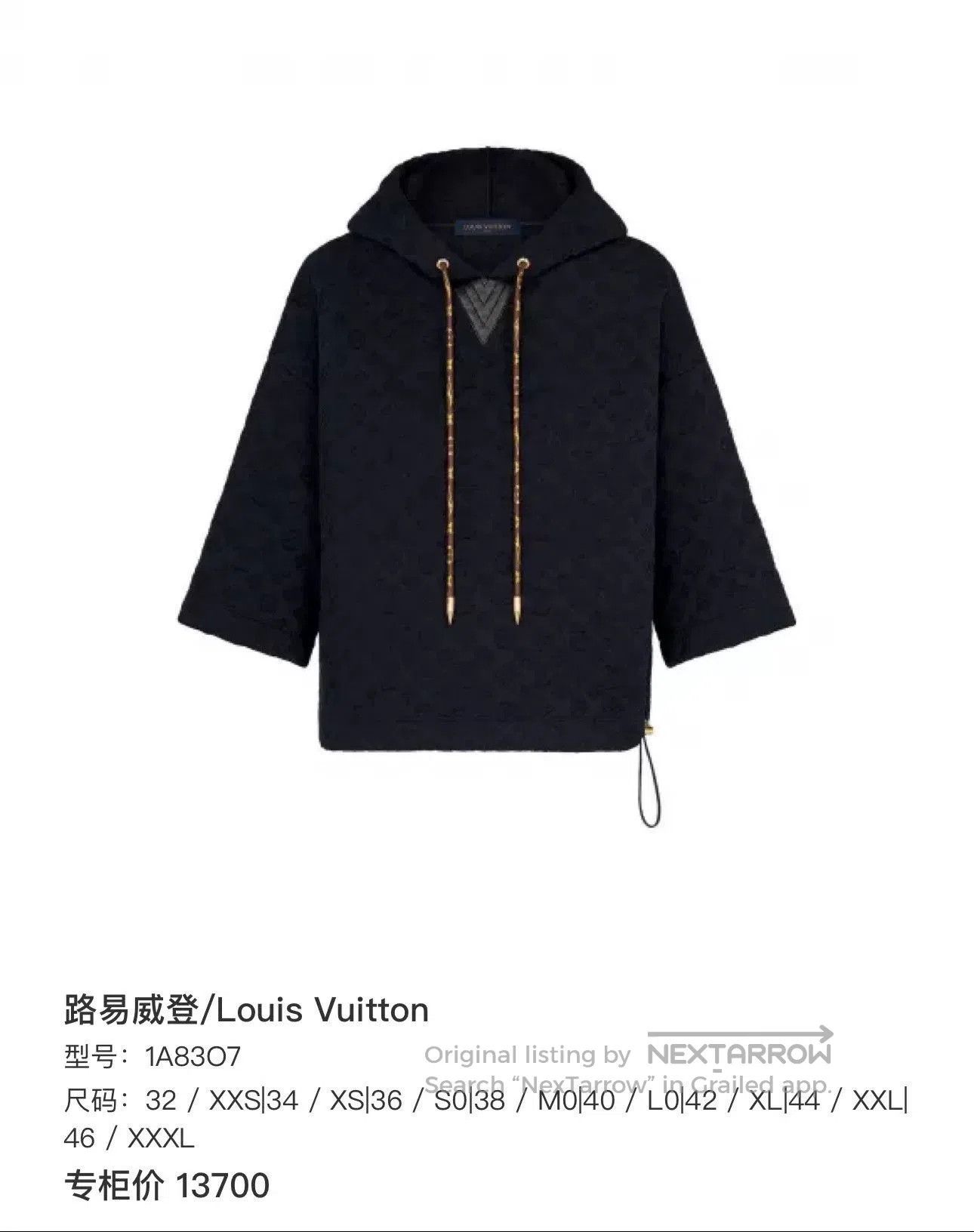 Louis Vuitton Louis Vuitton 3D Embossed Hoodie Sweatshirt. Size S / US 4 / IT 40 - 8 Thumbnail