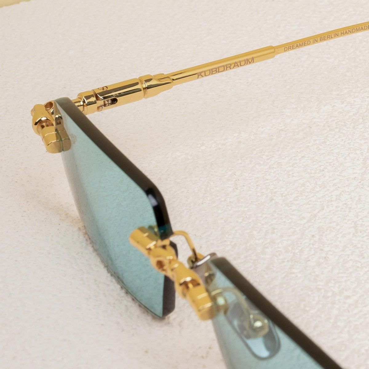 Kuboraum KUBORAUM H61 GD GOLD AQUAMARINE SUNGLASSES Size ONE SIZE - 4 Thumbnail
