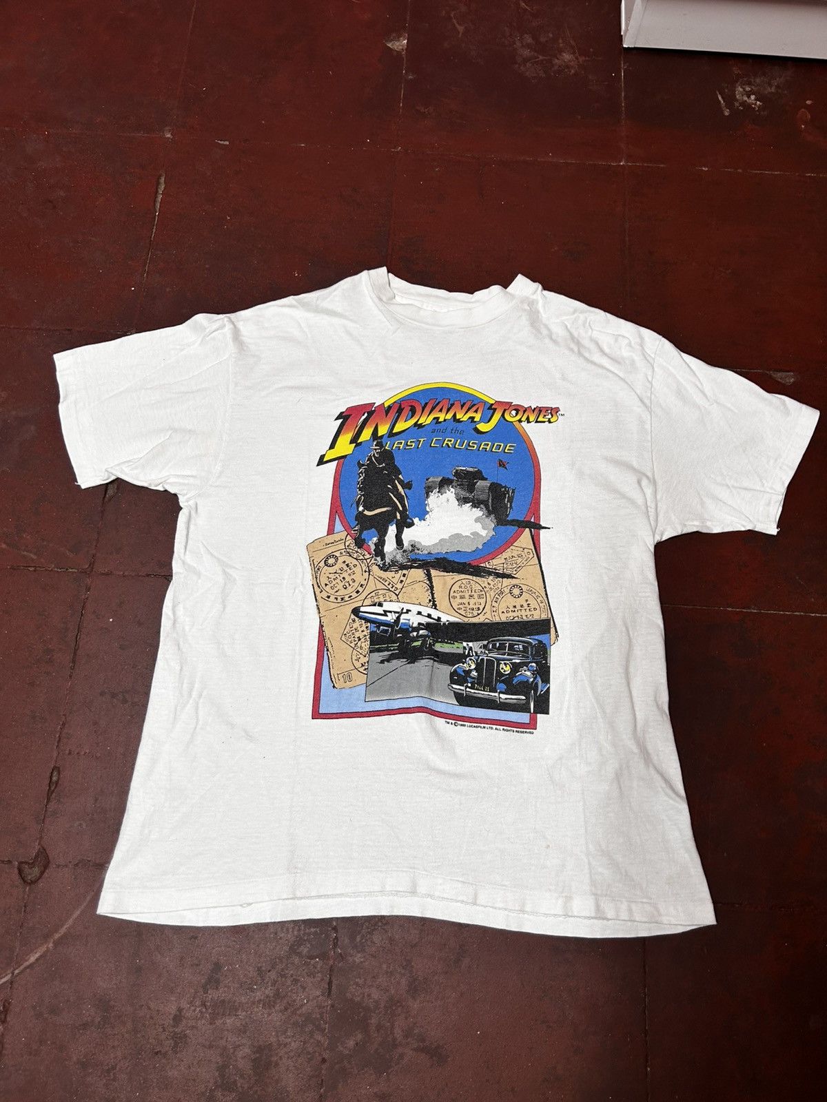 Hanes 1989 indiana jones tee Size US XL / EU 56 / 4 - 1 Thumbnail
