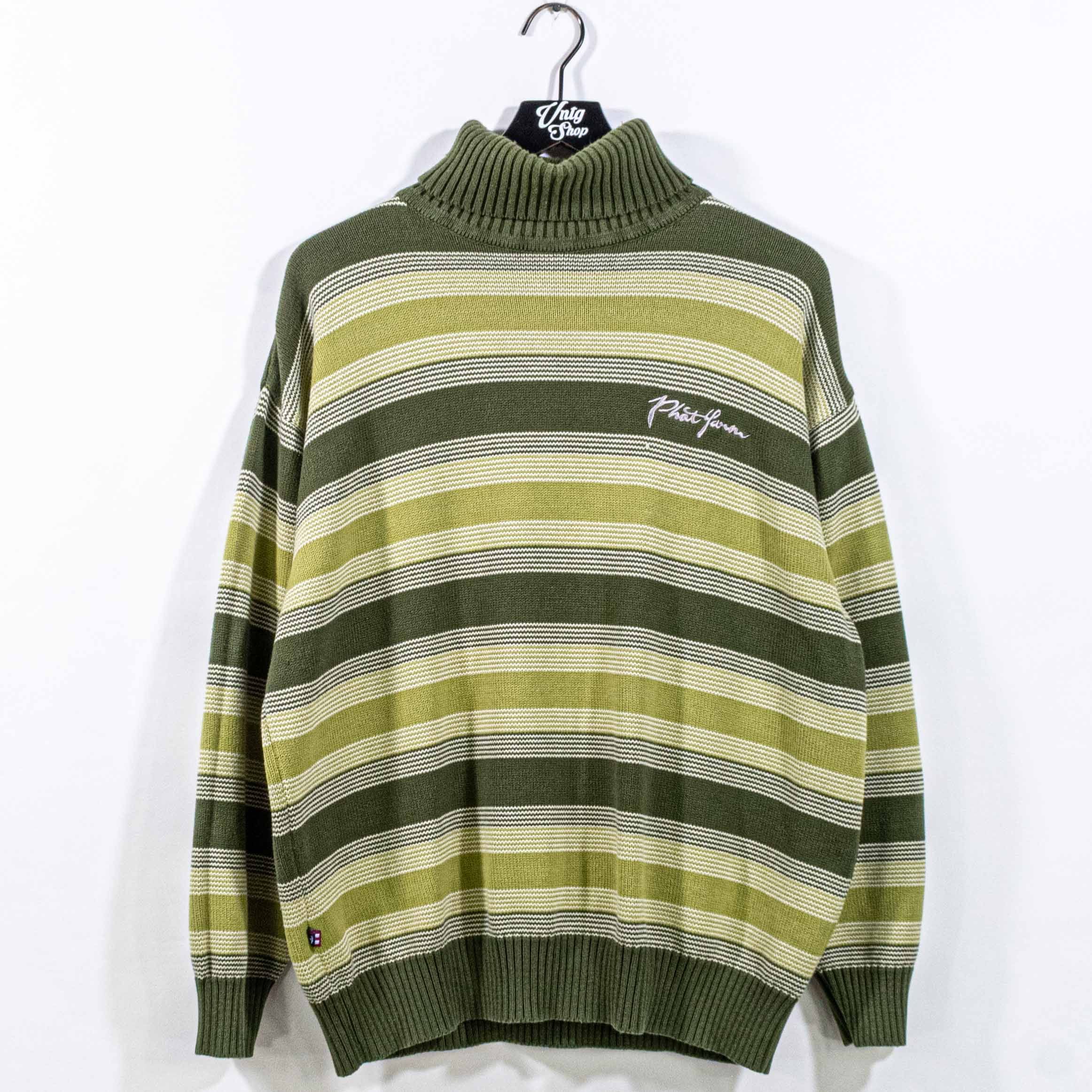 Vintage 90's Phat Farm Long Sleeve factory Striped Sweater