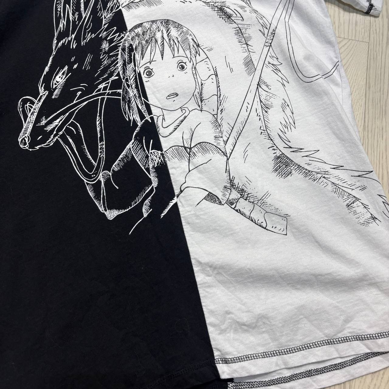 Other Spirited Away Chihiro & Haku Split Graphic T-Shirt Size:L Size US L / EU 52-54 / 3 - 4 Thumbnail
