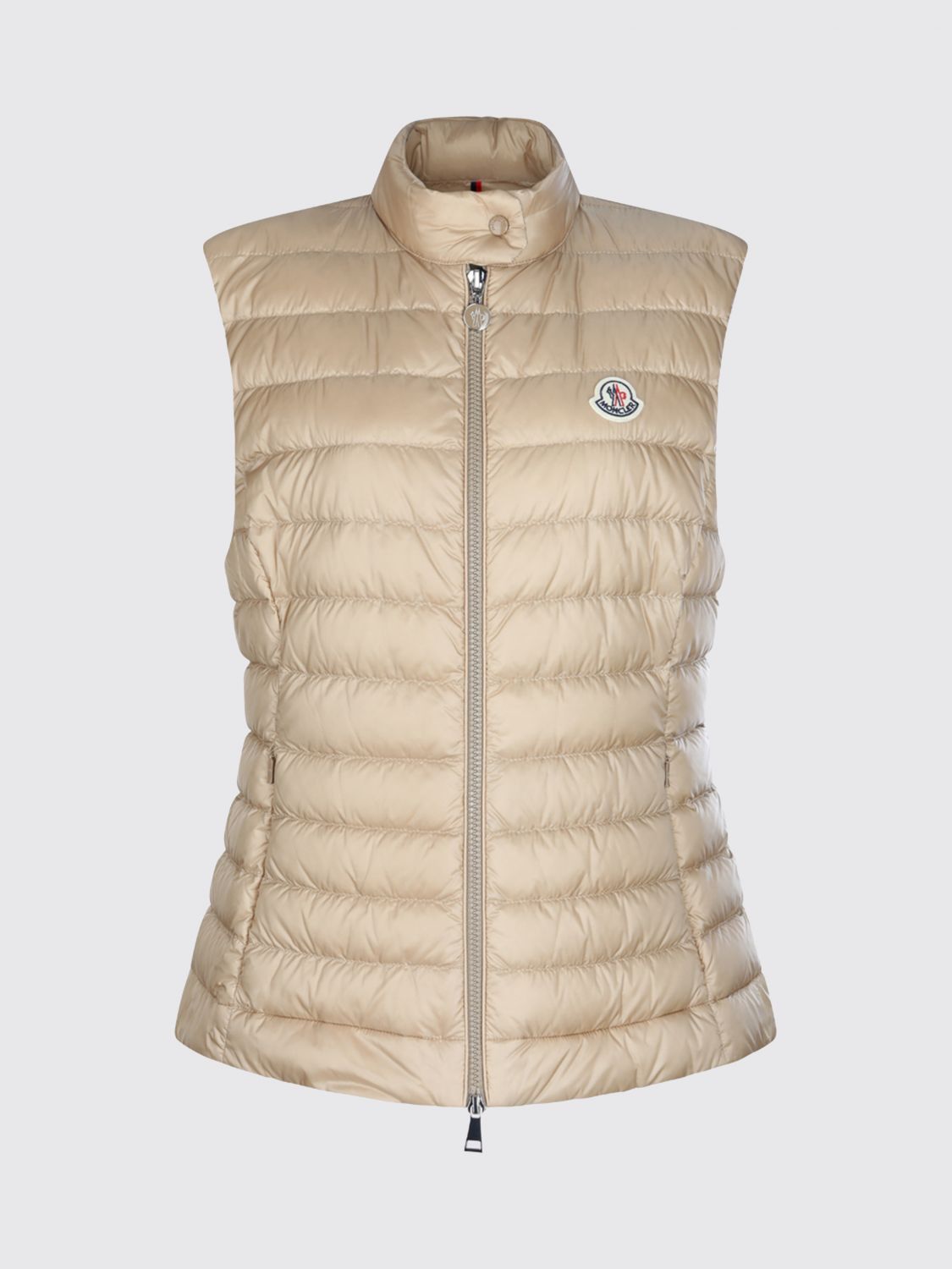 Moncler Moncler Waistcoat Woman Beige Size L / US 10 / IT 46 - 1 Thumbnail