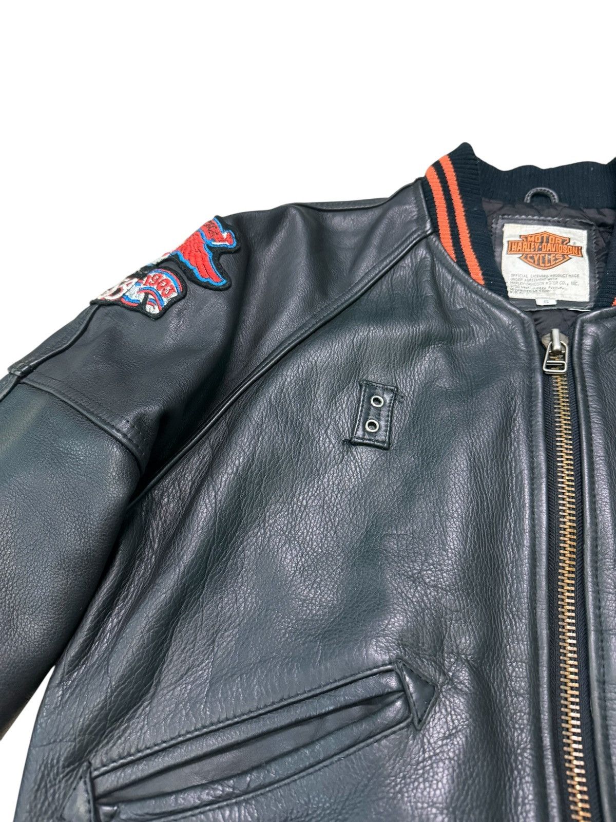 Vintage RARE VINTAGE HARLEY DAVIDSON LEATHER BOMBER JACKET Size US M / EU 48-50 / 2 - 8 Thumbnail