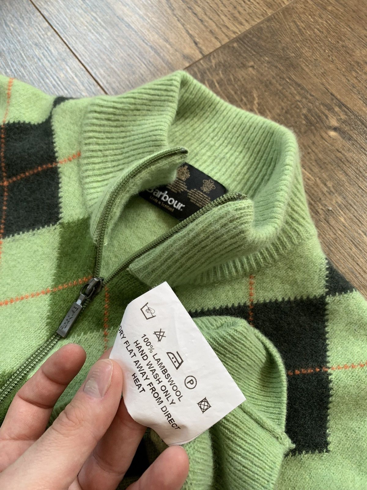 Barbour 1/4 zip-hoodie Barbour D3376 LAMBSWOOL ARGYLE Size US XL / EU 56 / 4 - 6 Thumbnail