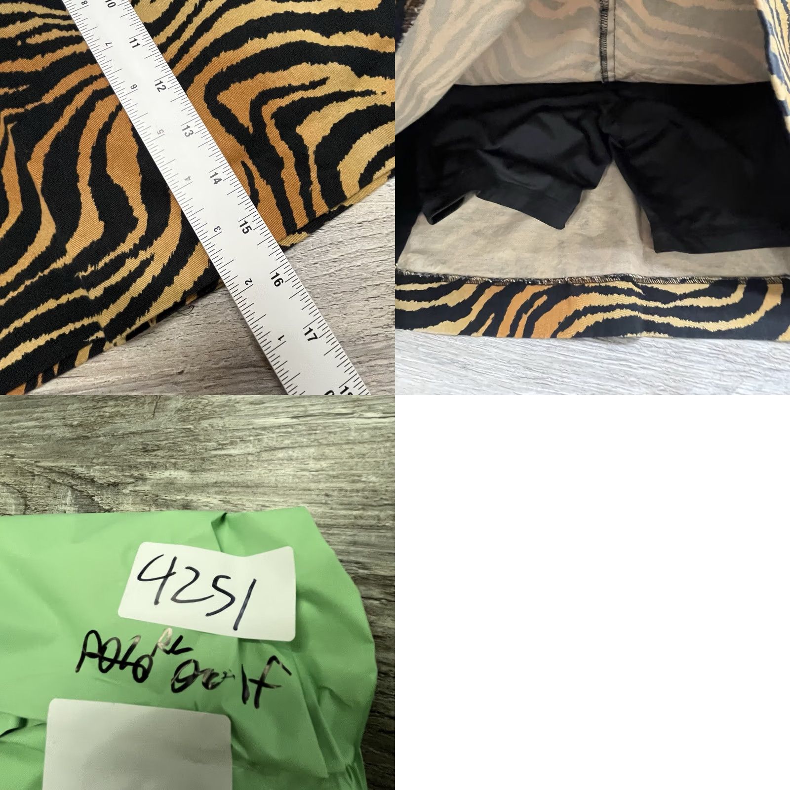 Polo Ralph Lauren Polo Ralph Lauren Skort Womens Size 0 Black Tiger Print Skirt Mini Short with Pockets Size 25" / US 0 / IT 36 - 8 Thumbnail