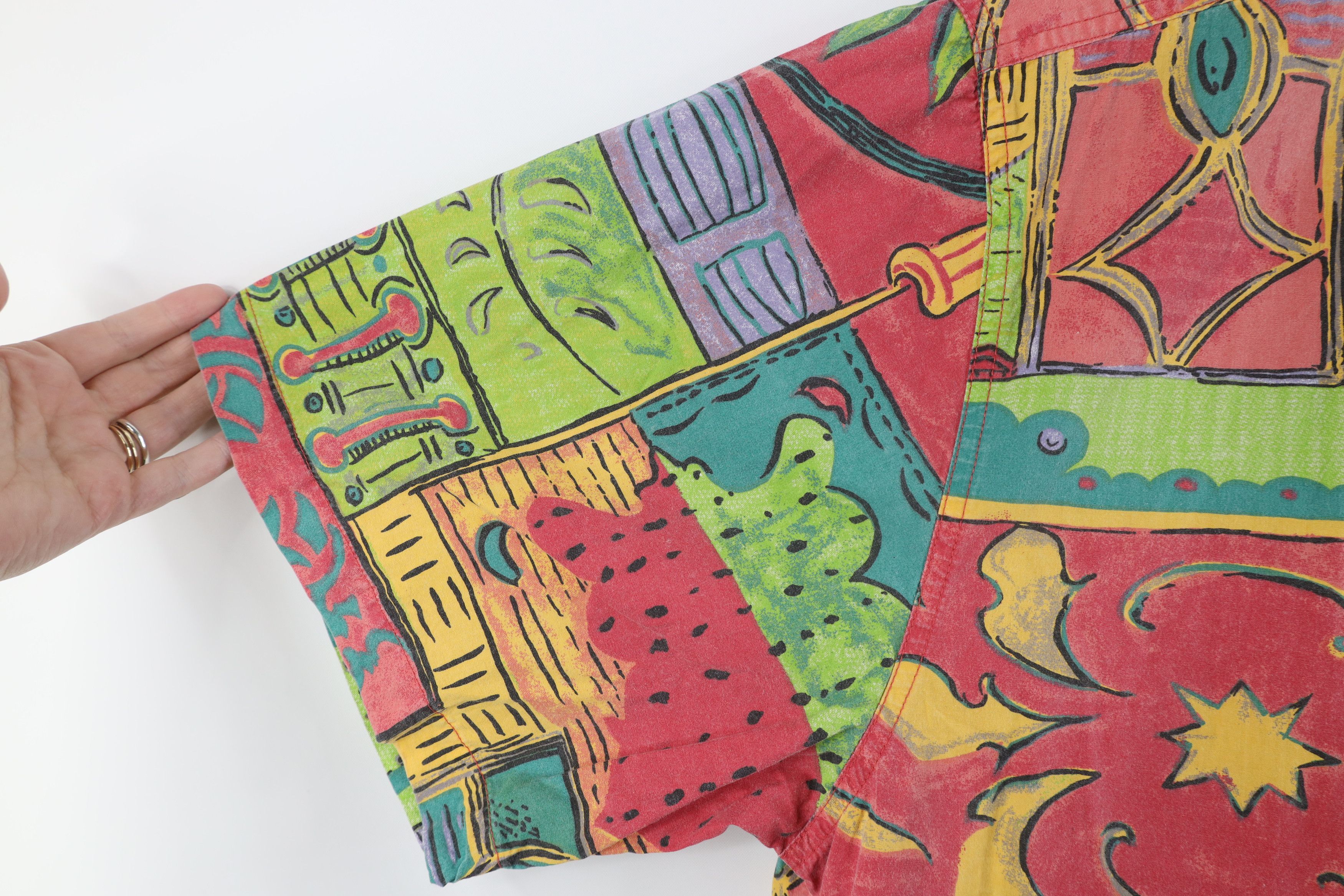Vintage Vintage 90s The Territory Ahead Abstract Button Shirt Size US XL / EU 56 / 4 - 5 Thumbnail