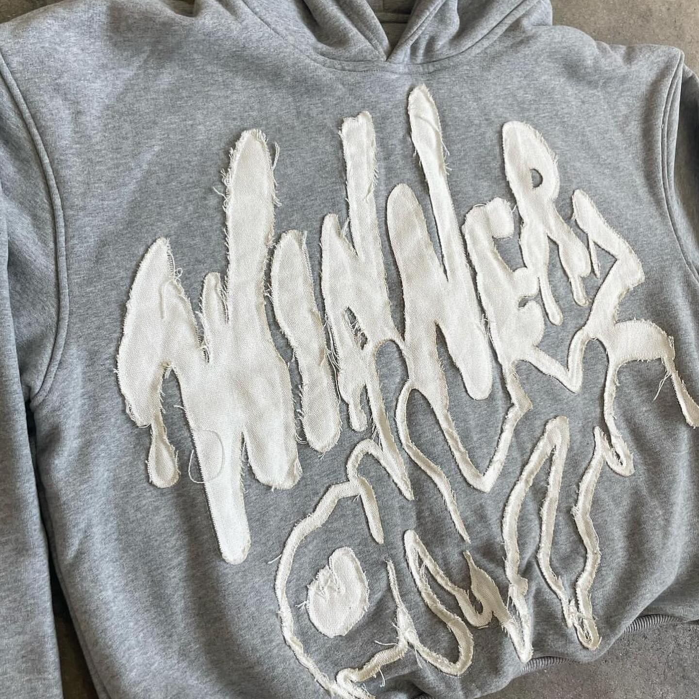 Japanese Brand Grey patchwork Hoodie Size US S / EU 44-46 / 1 - 5 Thumbnail