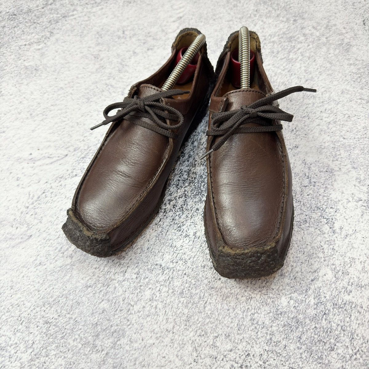 Clarks × Vintage Clarks Wallabees Brown Leather US7.5 UK6.5 EU40.5 25.5cm Size US 7.5 / EU 40-41 - 2 Thumbnail