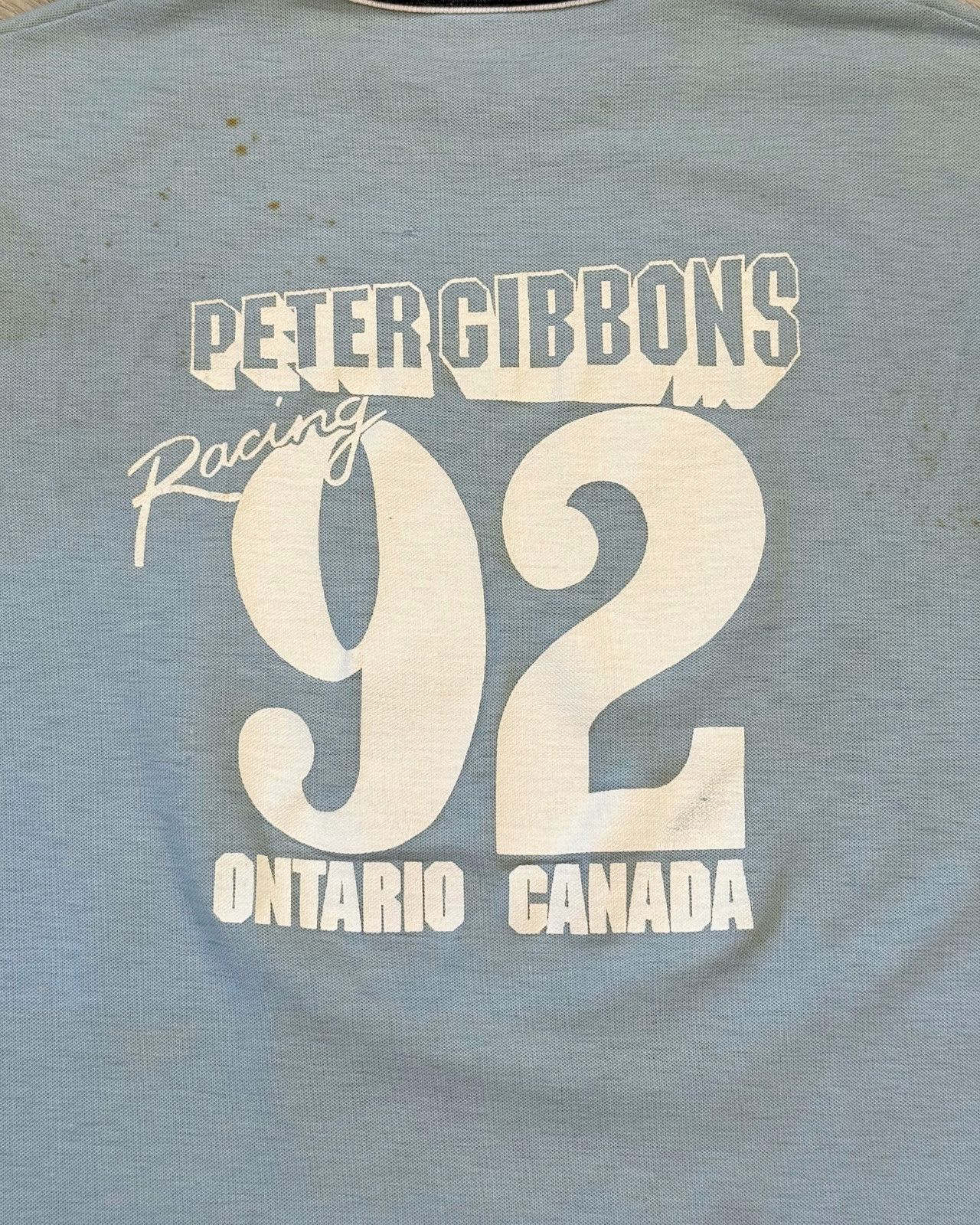 Vintage Rare Vintage 80's Peter Gibbons Racing Ringer T-Shirt Large Size US L / EU 52-54 / 3 - 4 Thumbnail