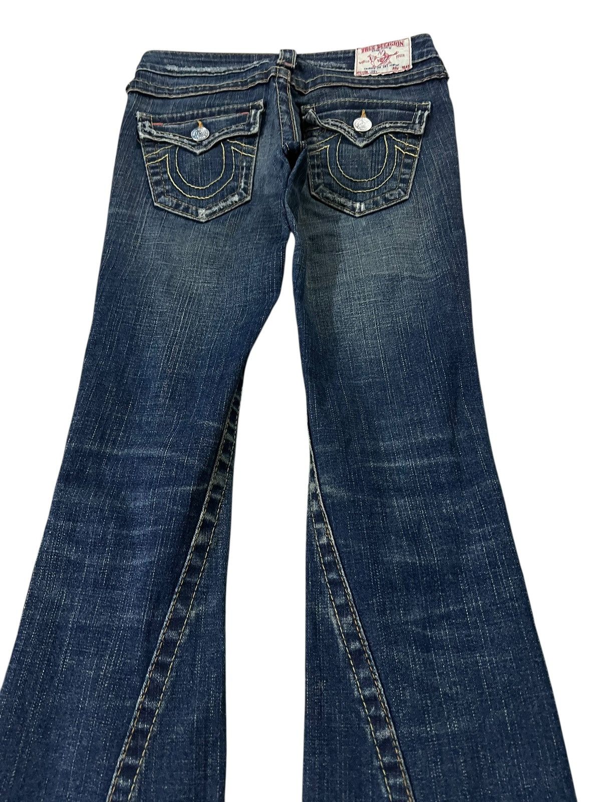 True Religion Flare Jean True Religion Twist Leg Distress Jean Size 27" / US 4 / IT 40 - 13 Thumbnail