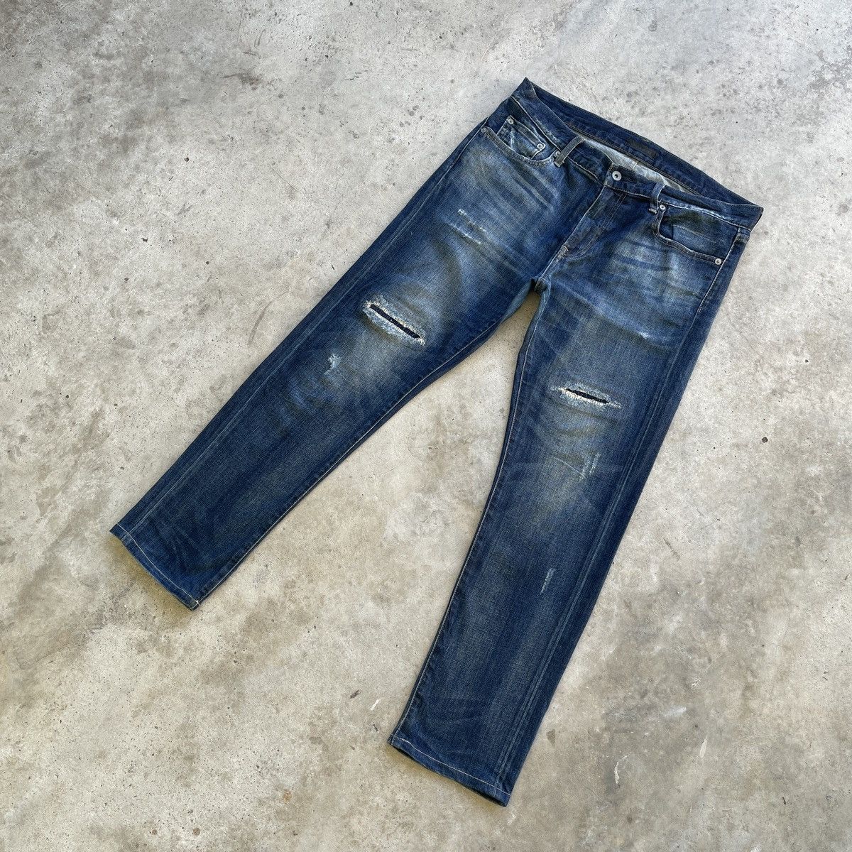 Japanese Brand Vintage Japanese Brand Denim Jeans Pants Faded W34 Size US 34 / EU 50 - 2 Thumbnail