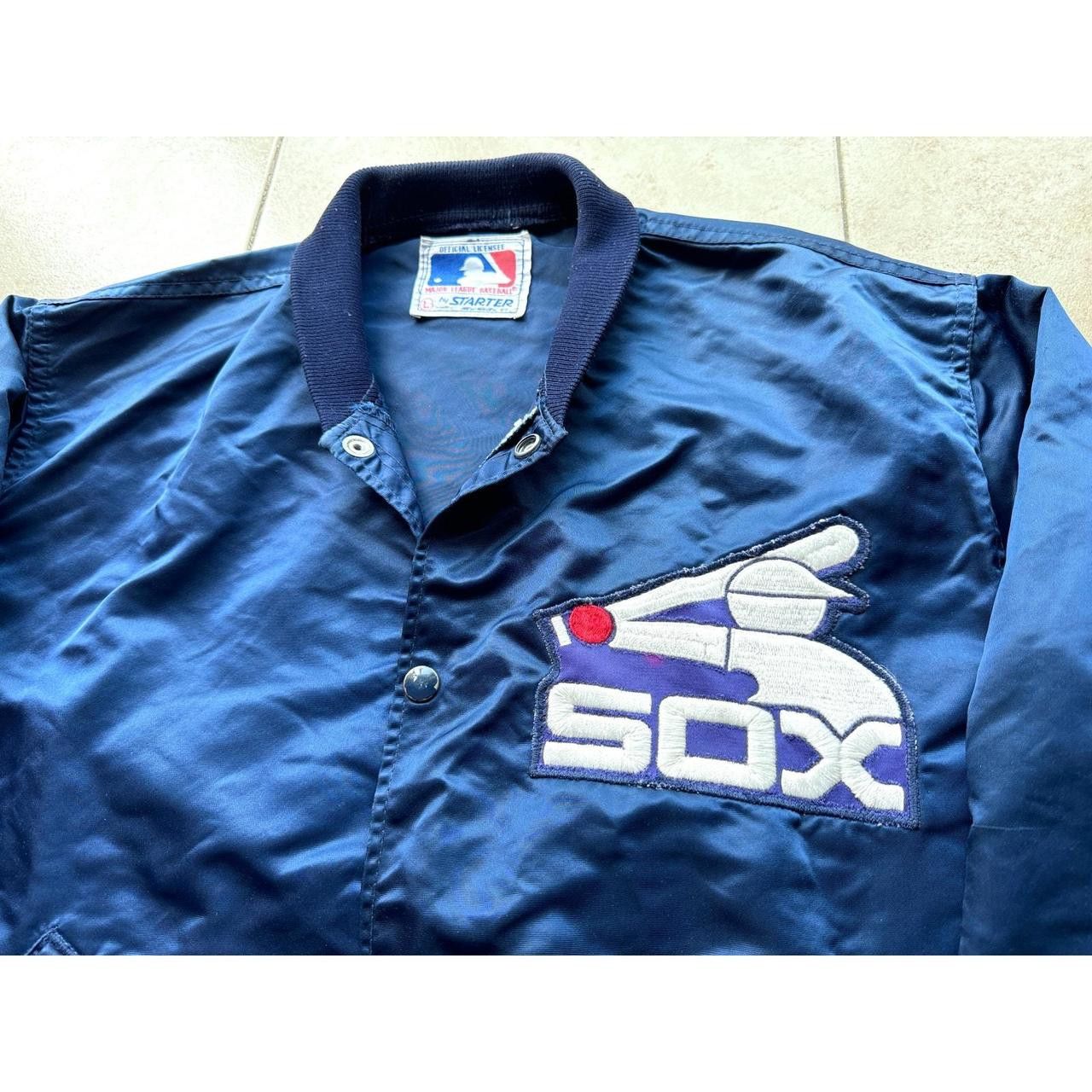 MLB Chicago White Sox 80s STARTER satin L jacket navy MLB vtg Size US L / EU 52-54 / 3 - 2 Thumbnail