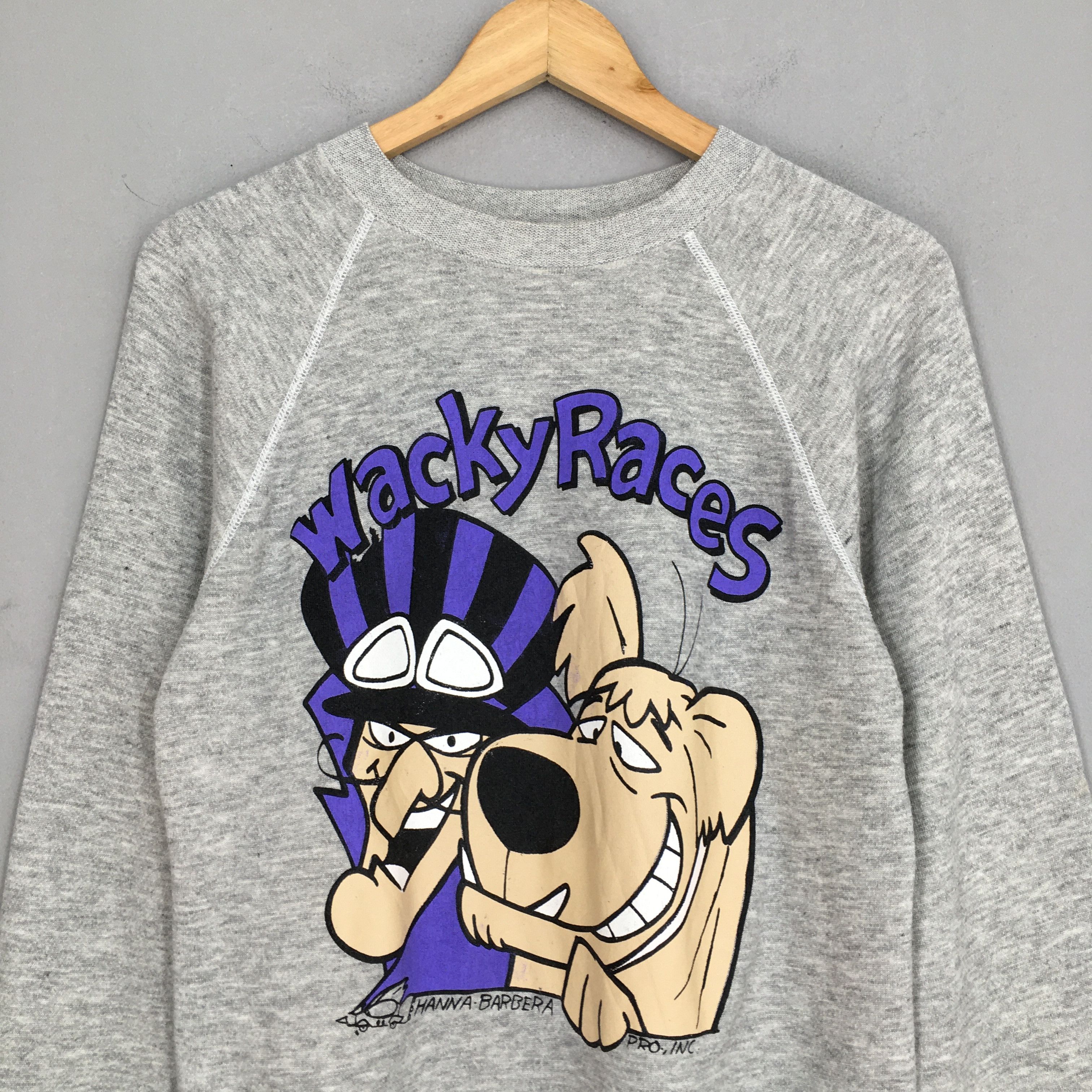 Cartoon Network × Vintage Muttley Dog Wacky Races Cartoon Gray Sweatshirt Medium Size US M / EU 48-50 / 2 - 2 Thumbnail