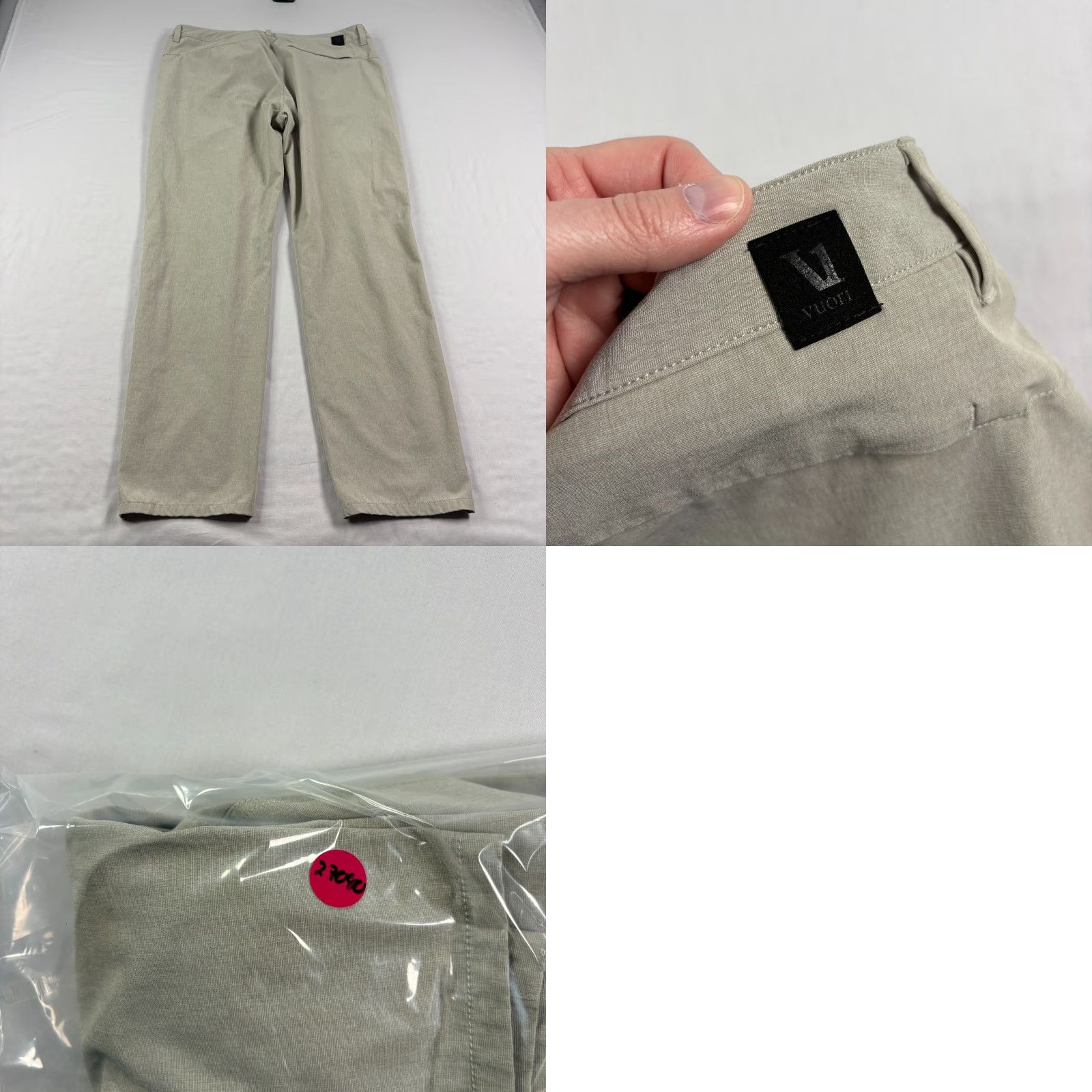 Vuori Vuori Mens Size 32 Beige Chino Golf Tech Stretch Performance Casual Pants Size US 32 / EU 48 - 8 Thumbnail