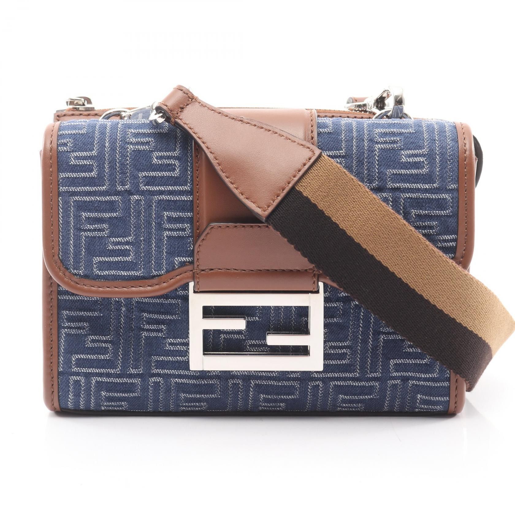 Fendi Fendi Fendi Double Baguette 2way shoulder bag Leather Shoulder Bag 7VA649 DUTY FREE for USA Size ONE SIZE - 1 Thumbnail