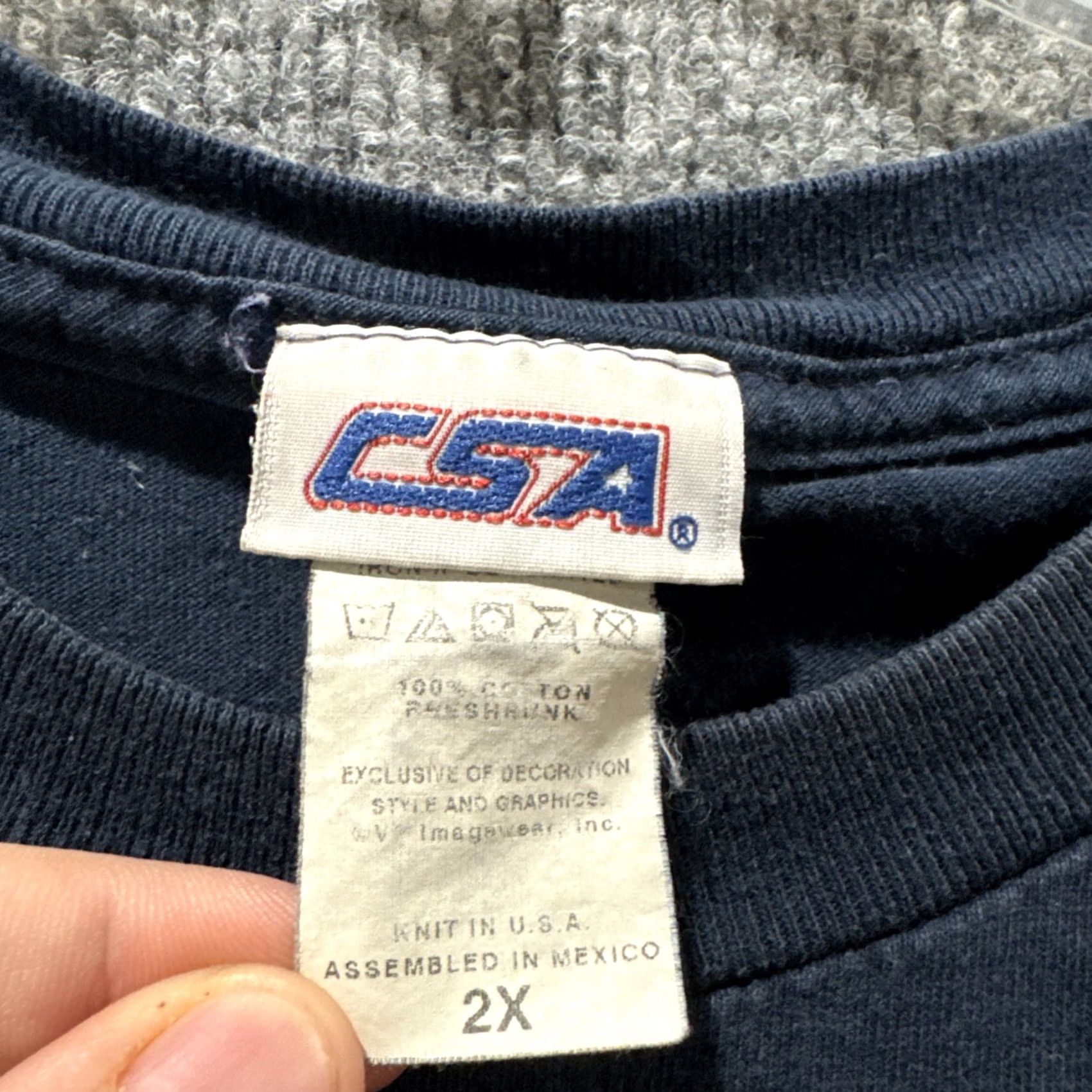 MLB Vintage MLB Detroit Tigers Baseball T-Shirt 2X Blue Short Sleeve 00’s Men’s Size US XXL / EU 58 / 5 - 4 Thumbnail