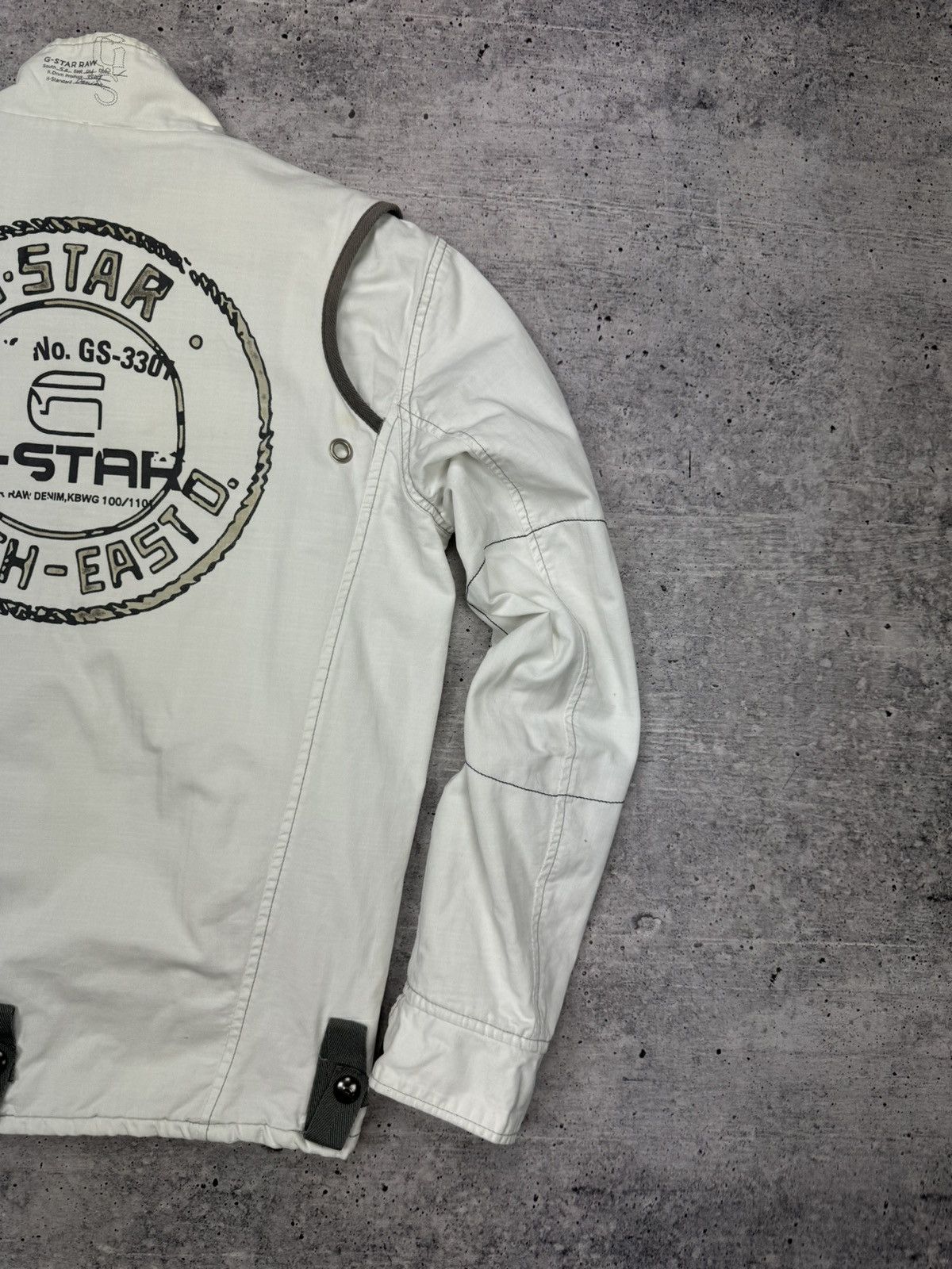 G-Star × Vintage Vintage G-Star Raw Big Back Logo 90s Y2K Style Bomber Jacket Size US M / EU 48-50 / 2 - 20 Thumbnail