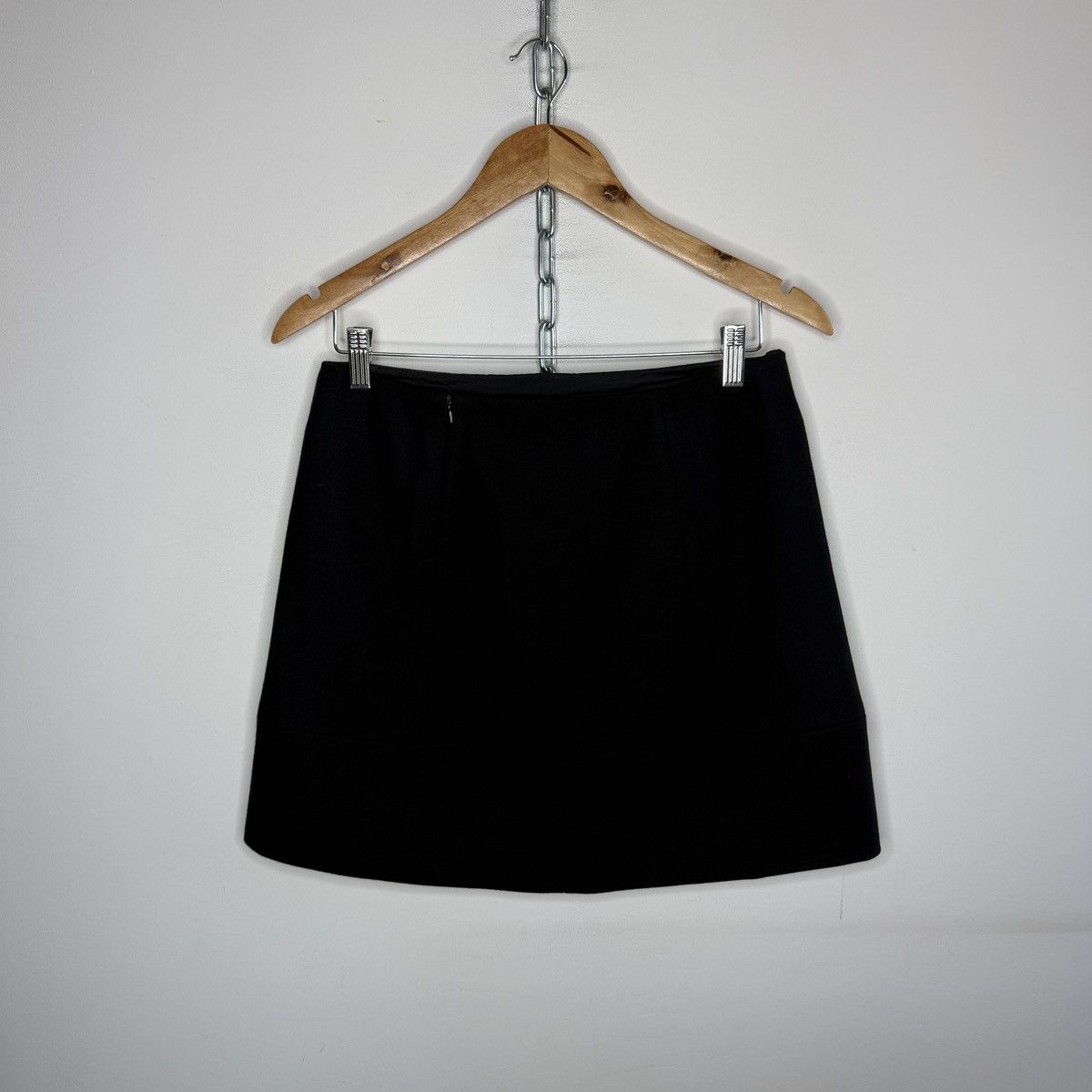 Miu Miu Miu Miu Mini Wool Skirt Black Size 28" / US 6 / IT 42 - 6 Thumbnail