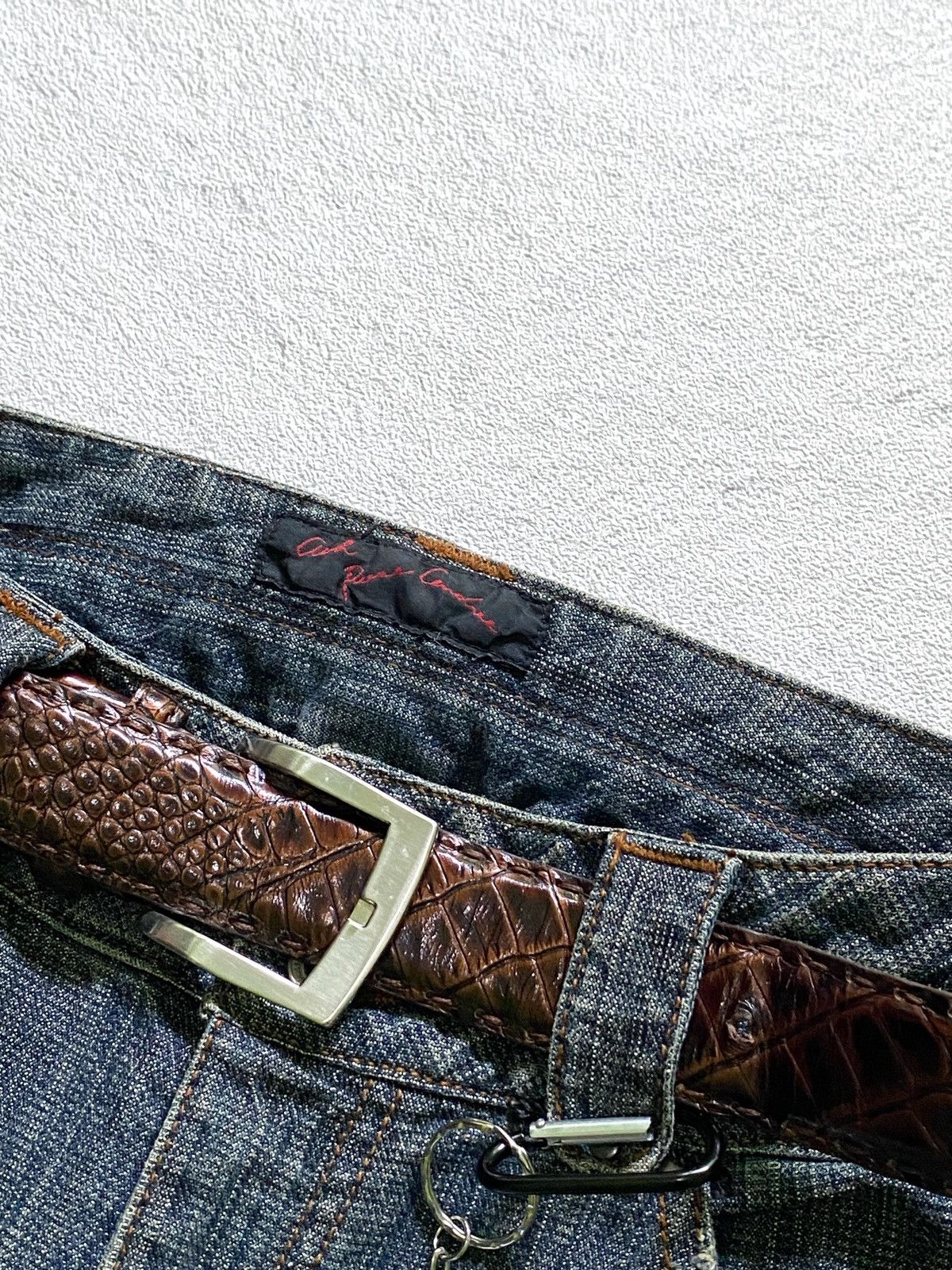 Japanese Brand SICK💰 A.R.C Flared Distresssed Jeans Size US 29 - 8 Thumbnail